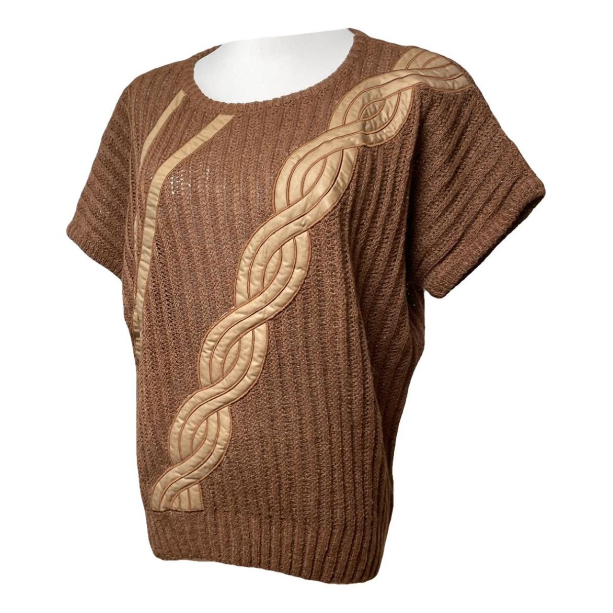 Dior J'A8 Brown Wool Top Size L / US 10 / IT 46 - 1 Thumbnail