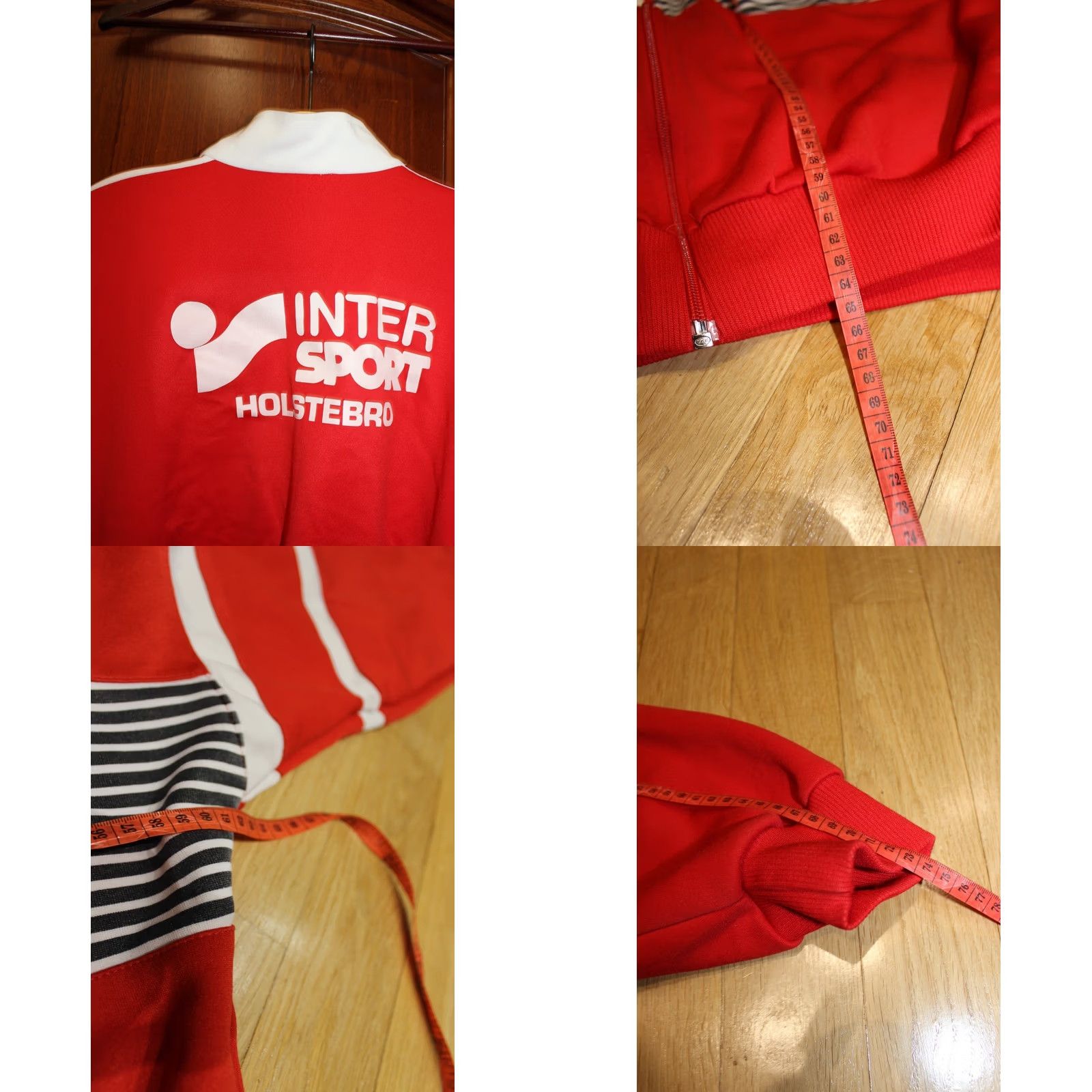 Adidas VINTAGE Adidas Red Track Jacket Denmark Mens Jacket 42-44 Regular Zip 1980s Sports Retro Men’s Red Track Jacket Size US XS / EU 42 / 0 - 8 Thumbnail