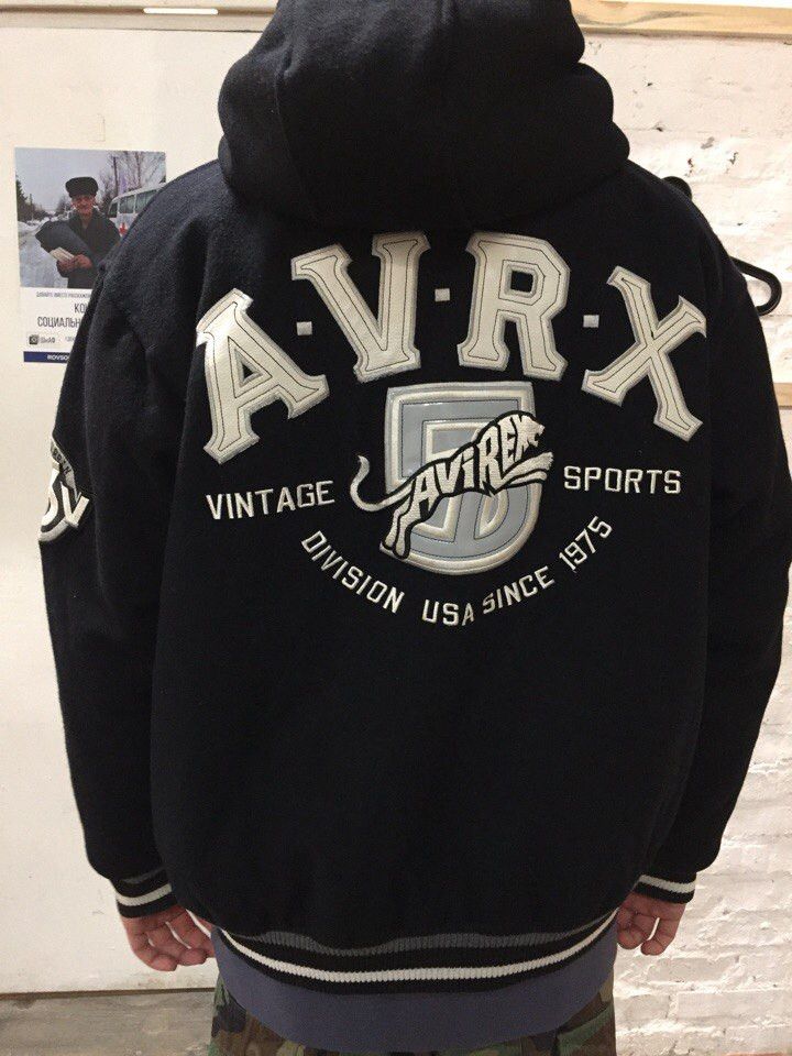 Avirex AVIREX jacket, black, vintage coat, 90s old school size XL Size US XL / EU 56 / 4 - 1 Thumbnail