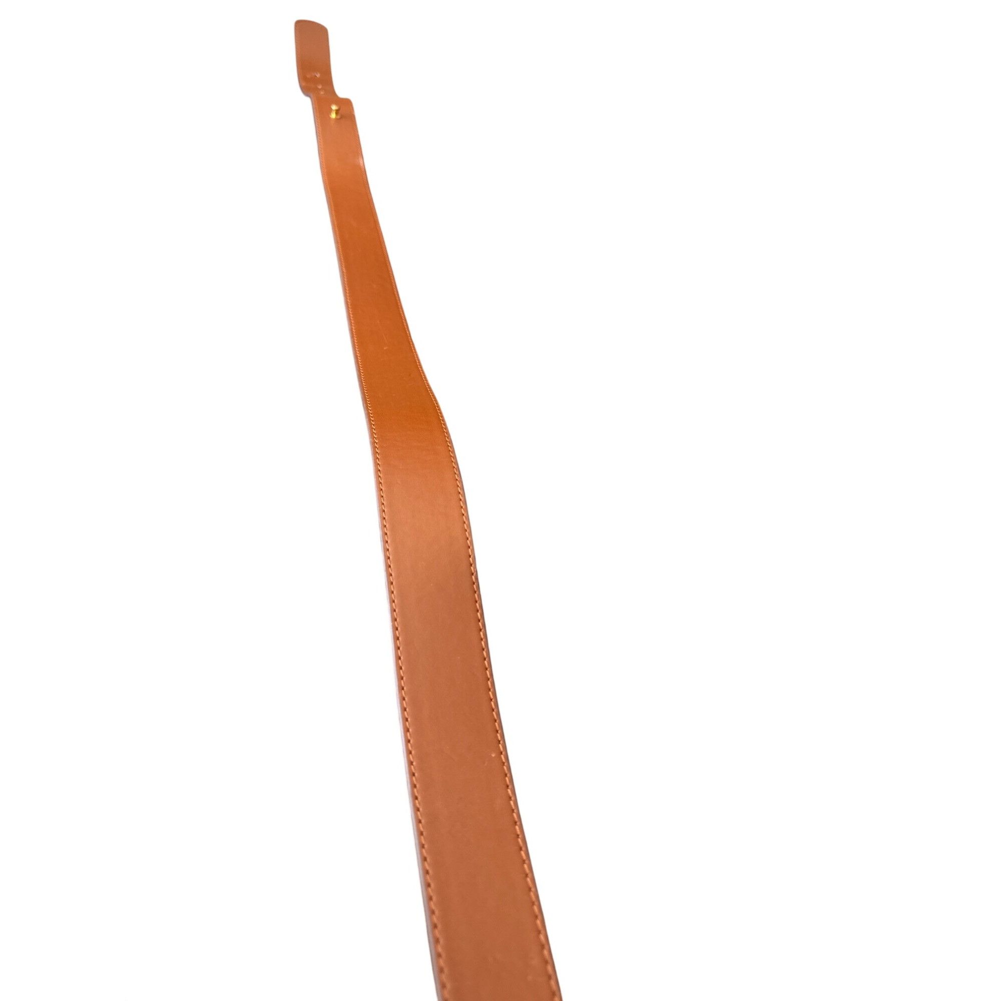 Other Brown Faux Leather Belt With Gold-Tone Metal Ring Buckle Siz Size ONE SIZE - 4 Thumbnail