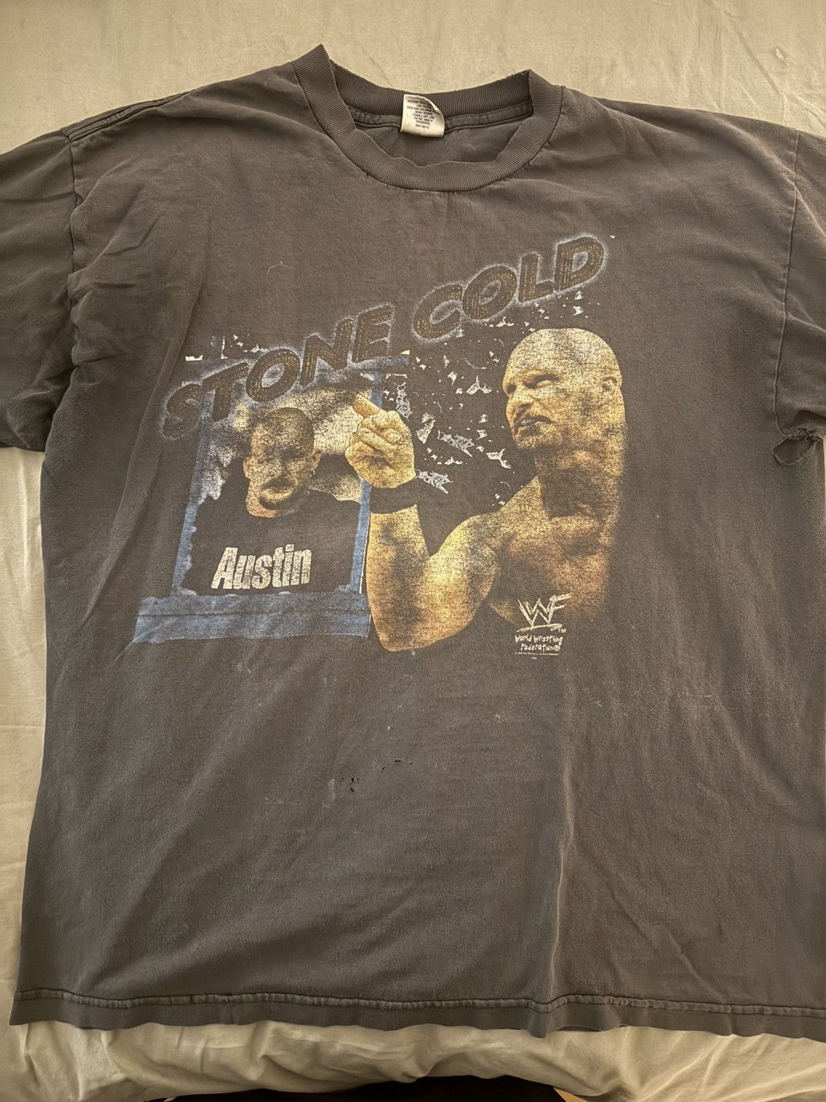 Vintage VINTAGE STONE COLD STEVE AUSTIN TEE (L) Size US L / EU 52-54 / 3 - 1 Thumbnail