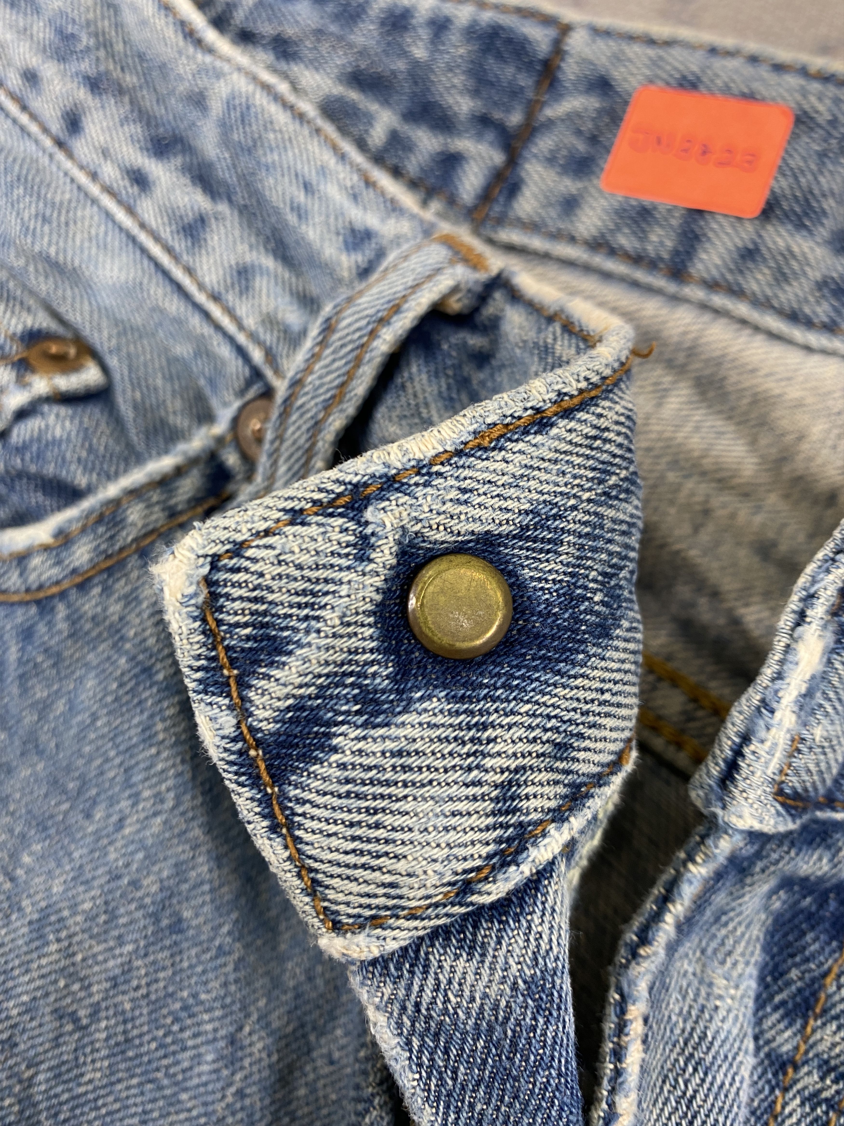 If Six Was Nine Vintage Big John Flare Jeans 31x33.5 Denim- JN3823 Size US 31 - 6 Thumbnail
