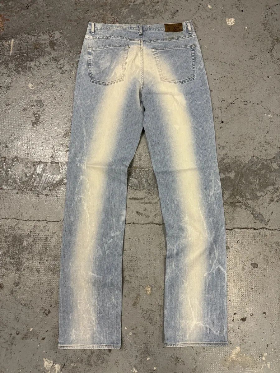 Just Cavalli 2000s Cavalli Blue White Faded Denim Jeans Size US 31 - 2 Thumbnail