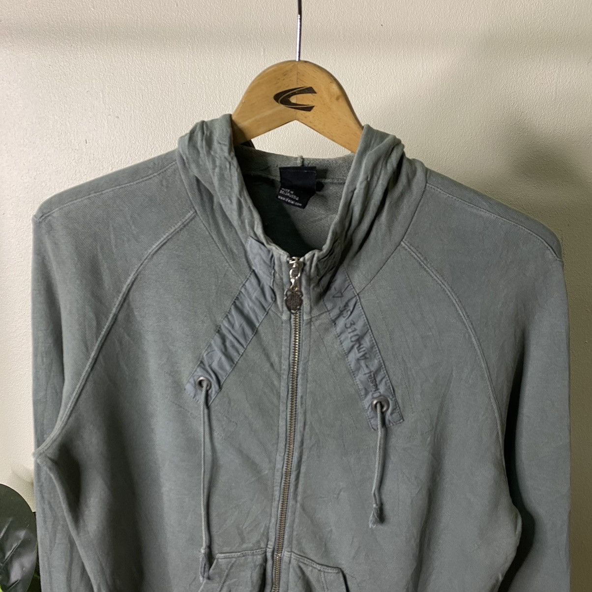 Diesel × Vintage Diesel Cyber Grunge Gothic Sage Green Zip Up Jacket Size US S / EU 44-46 / 1 - 2 Thumbnail