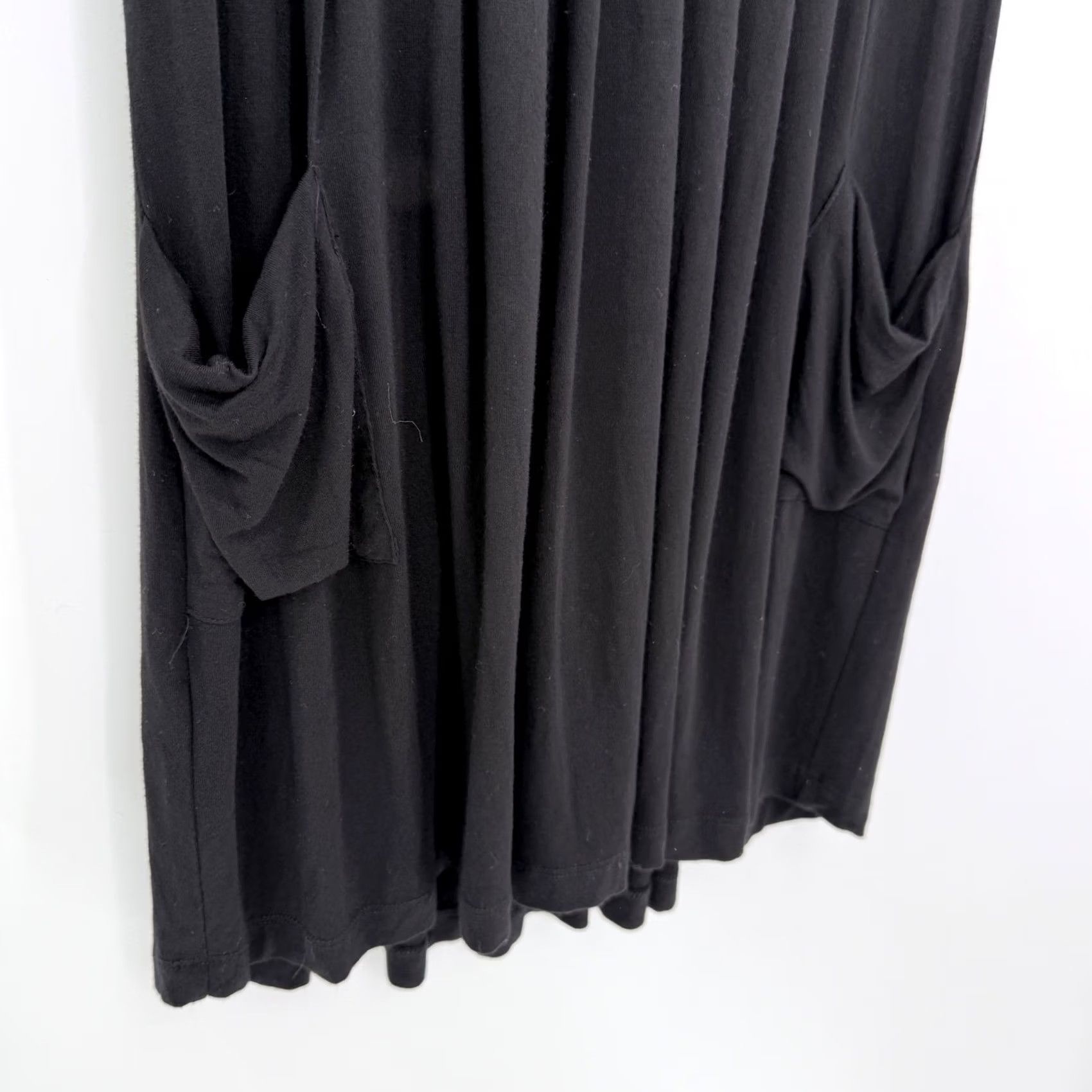 Calvin Klein Calvin Klein Black Sleeveless V-Neck Dress Midi A-Line Pocket Pleated Solid Women's Dress, Casual, Summer, 8, L Size L / US 10 / IT 46 - 5 Thumbnail