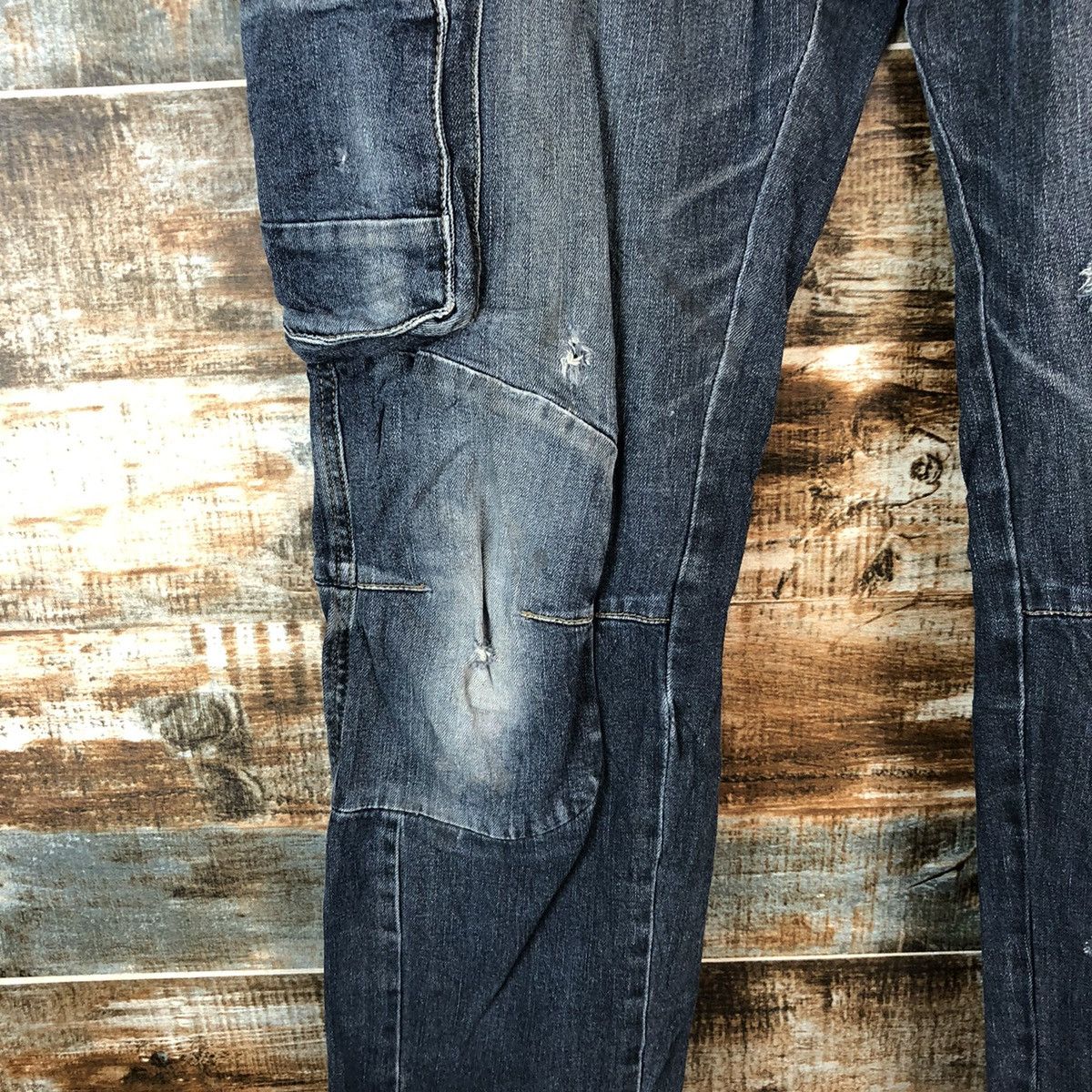 Japanese Brand Japanese Brand Blue utility worker Multipocket Pants #A2164 Size US 33 - 11 Thumbnail