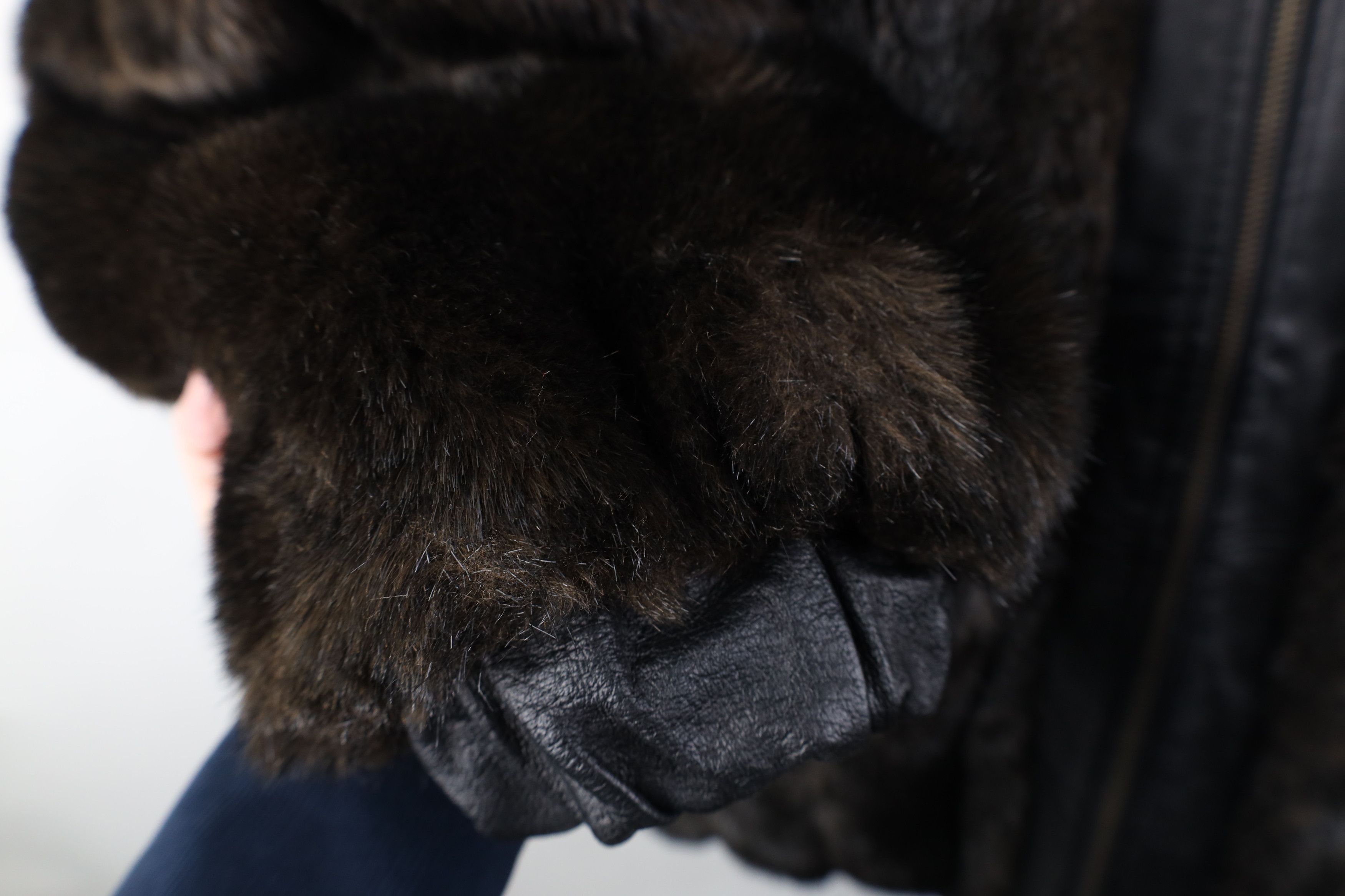 Vintage Vintage 90s Streetwear Reversible Faux Fur Leather Jacket Size M / US 6-8 / IT 42-44 - 5 Thumbnail