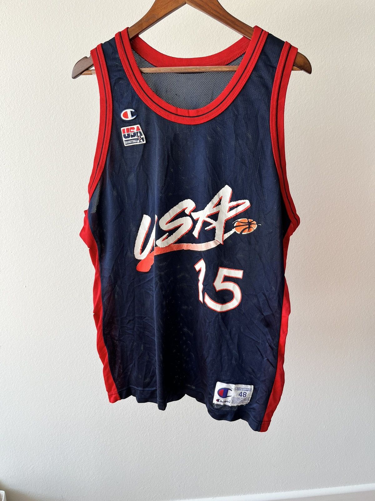Champion × USA Olympics Hakeem Olajuwon USA Olympic Jersey Size US M / EU 48-50 / 2 - 3 Thumbnail