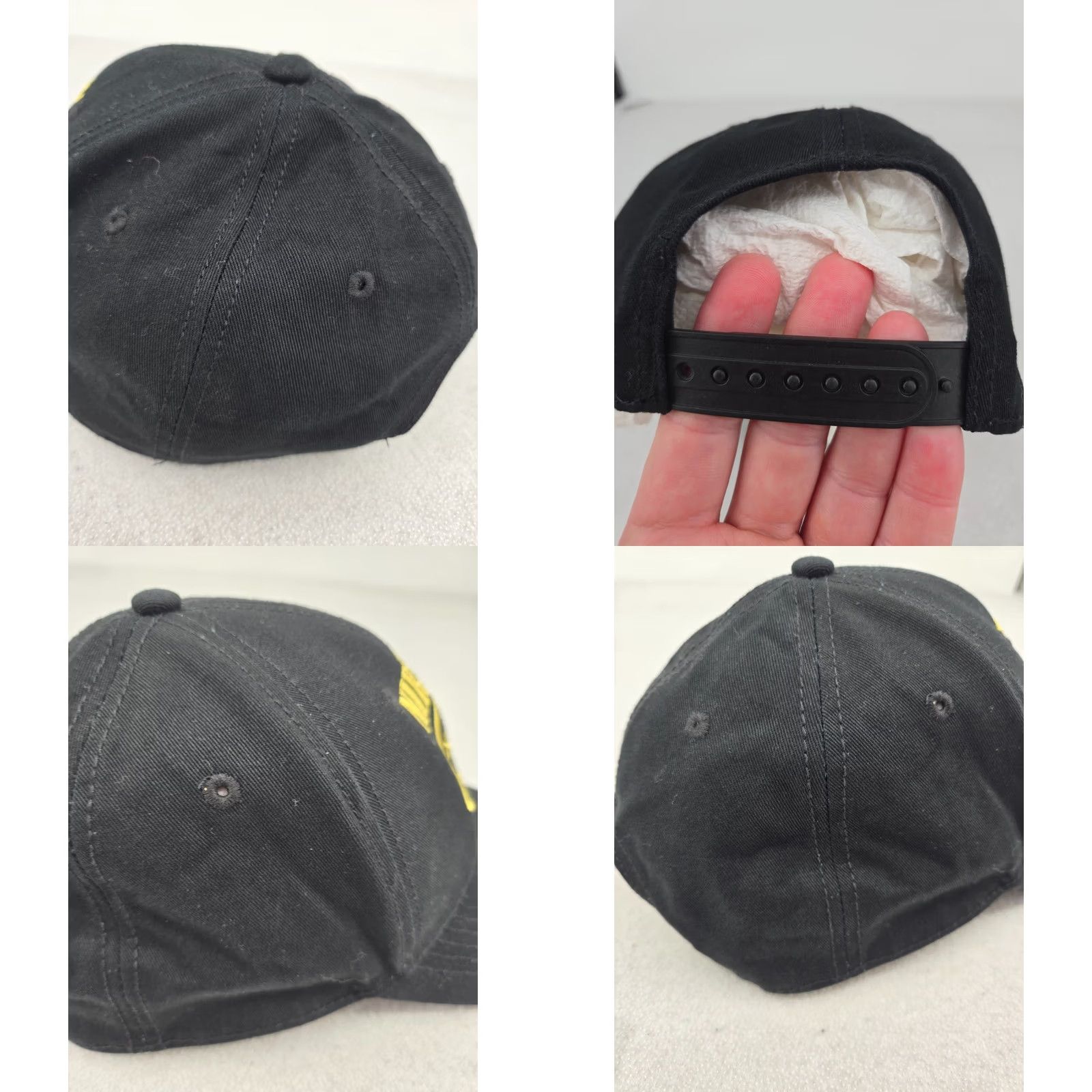 Vintage Nirvana Adjustable Hat Black Smiley Face Embroidered Baseball Rock Men Adjustable Baseball Cap Size ONE SIZE - 8 Thumbnail