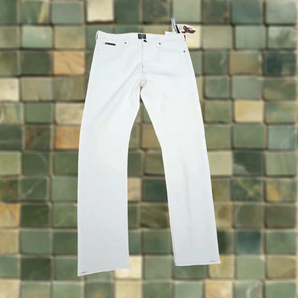 Vivienne Westwood VIVIENNE WESTWOOD Anglomania x Lee Low Crotch Jeans Size 34x34 Women White Straight Deadstock 34x32.5 90s? Size 24" / US 00 / IT 34 - 1 Thumbnail