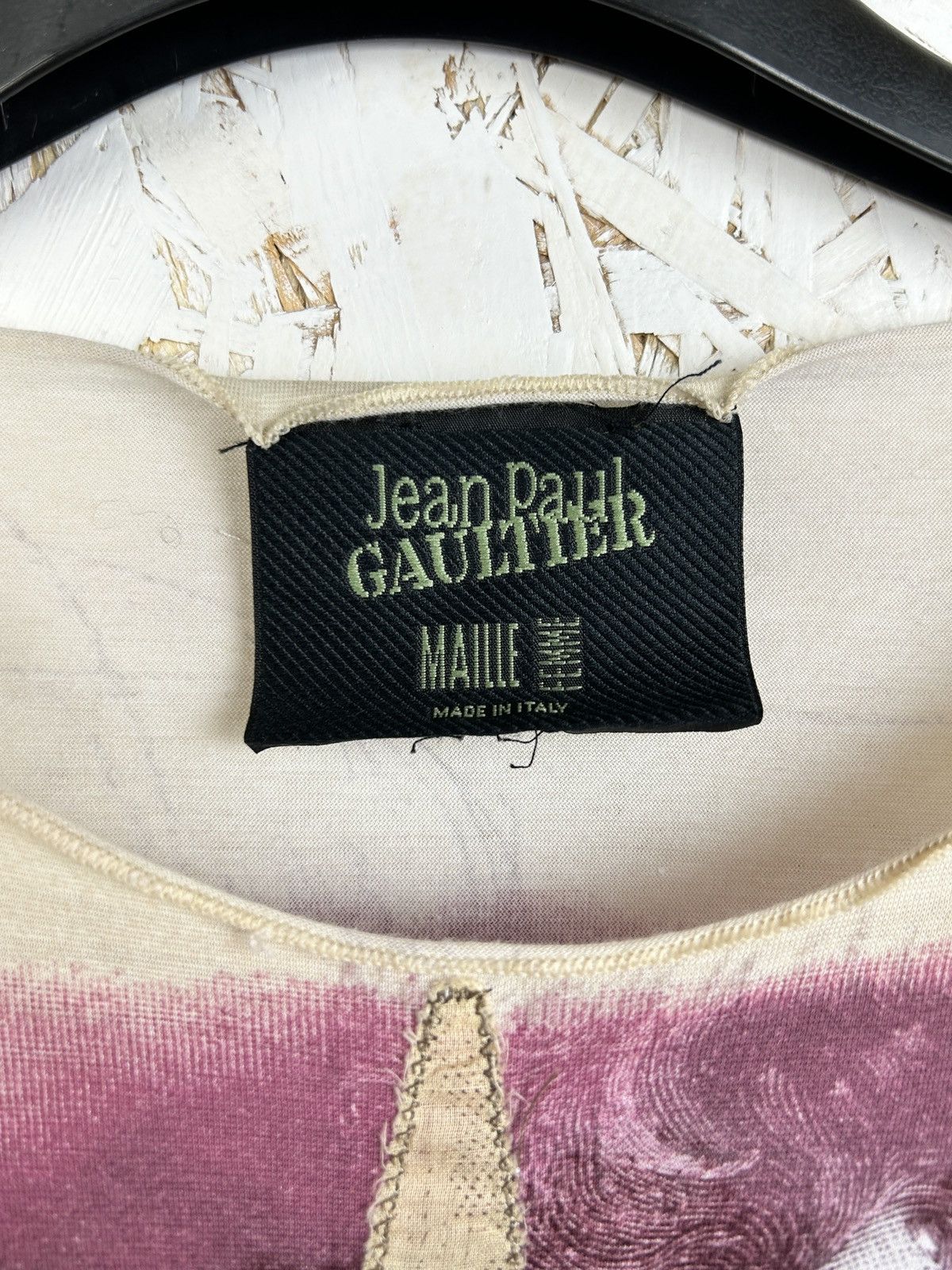 Jean Paul Gaultier Vintage Jean Paul Gaultier Mesh Face Portrait Long Sleeve Size XL / US 12-14 / IT 48-50 - 12 Thumbnail