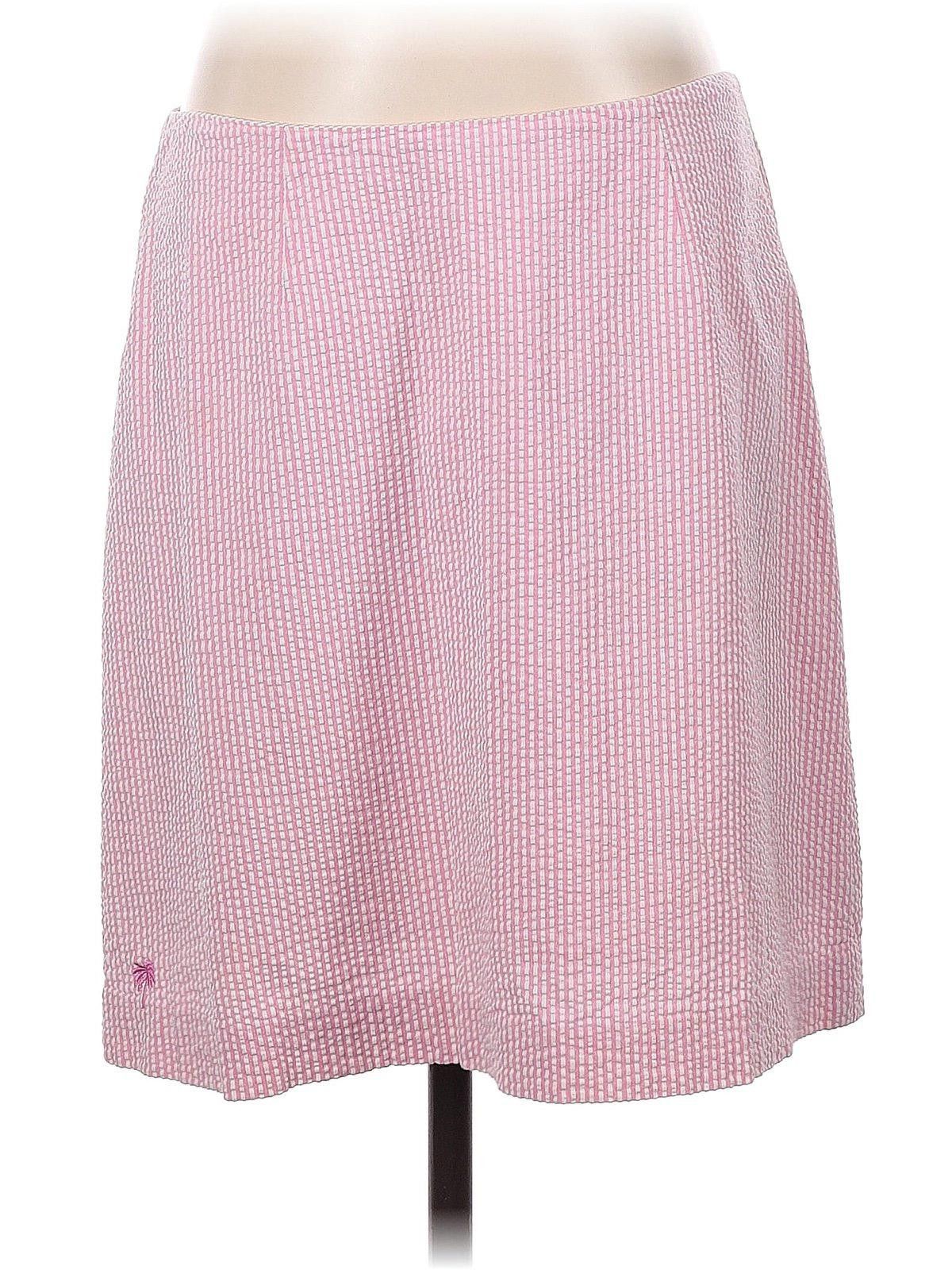 Designer Pink Striped Lily Pulitzer Skirt Size 28" / US 6 / IT 42 - 1 Thumbnail