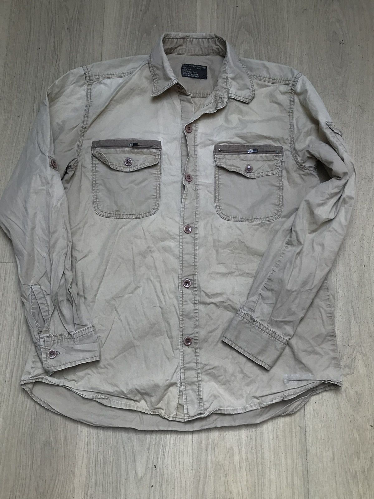 Stussy × Vintage Stussy vintage Y2K multi pocket overshirt unisex rare Size US M / EU 48-50 / 2 - 1 Thumbnail