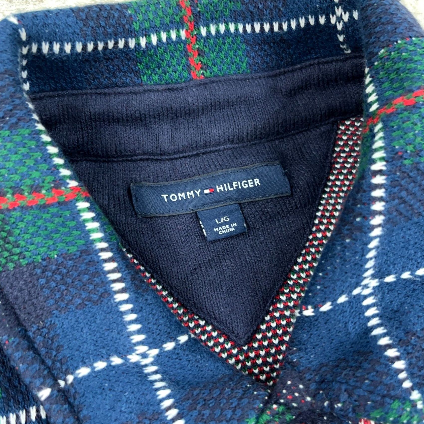 Tommy Hilfiger Tommy Hilfiger Shacket Men L Heavy Brushed Flannel Shirt Jacket Patchwork Plaid Button-Up Multicolor Casual Size US L / EU 52-54 / 3 - 4 Thumbnail