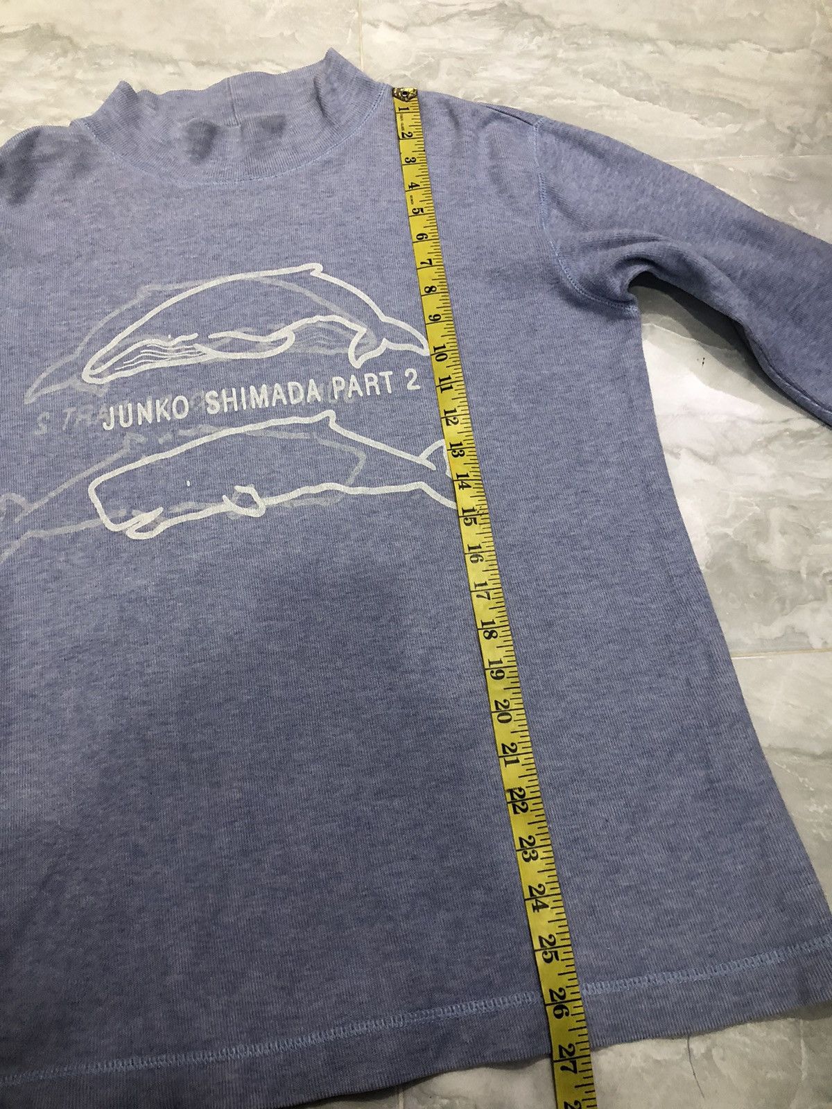 Junko Shimada 90s Part 2 by Junko Shimada Whale Mockneck Sweatshirt Size M / US 6-8 / IT 42-44 - 13 Thumbnail