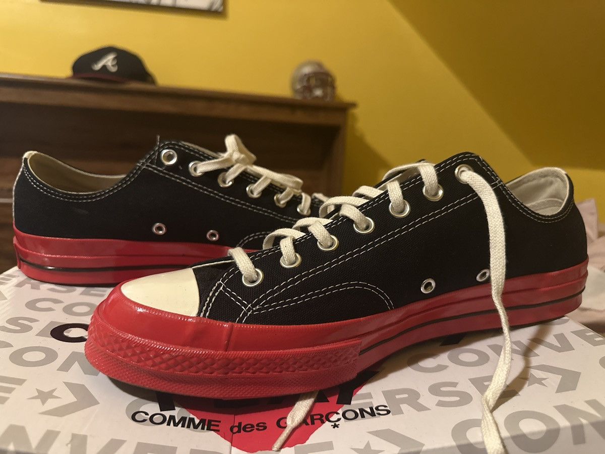 Converse Converse ChuckTaylor All Star 70 xComme des Garcons blk/red Size US 12 / EU 45 - 2 Thumbnail