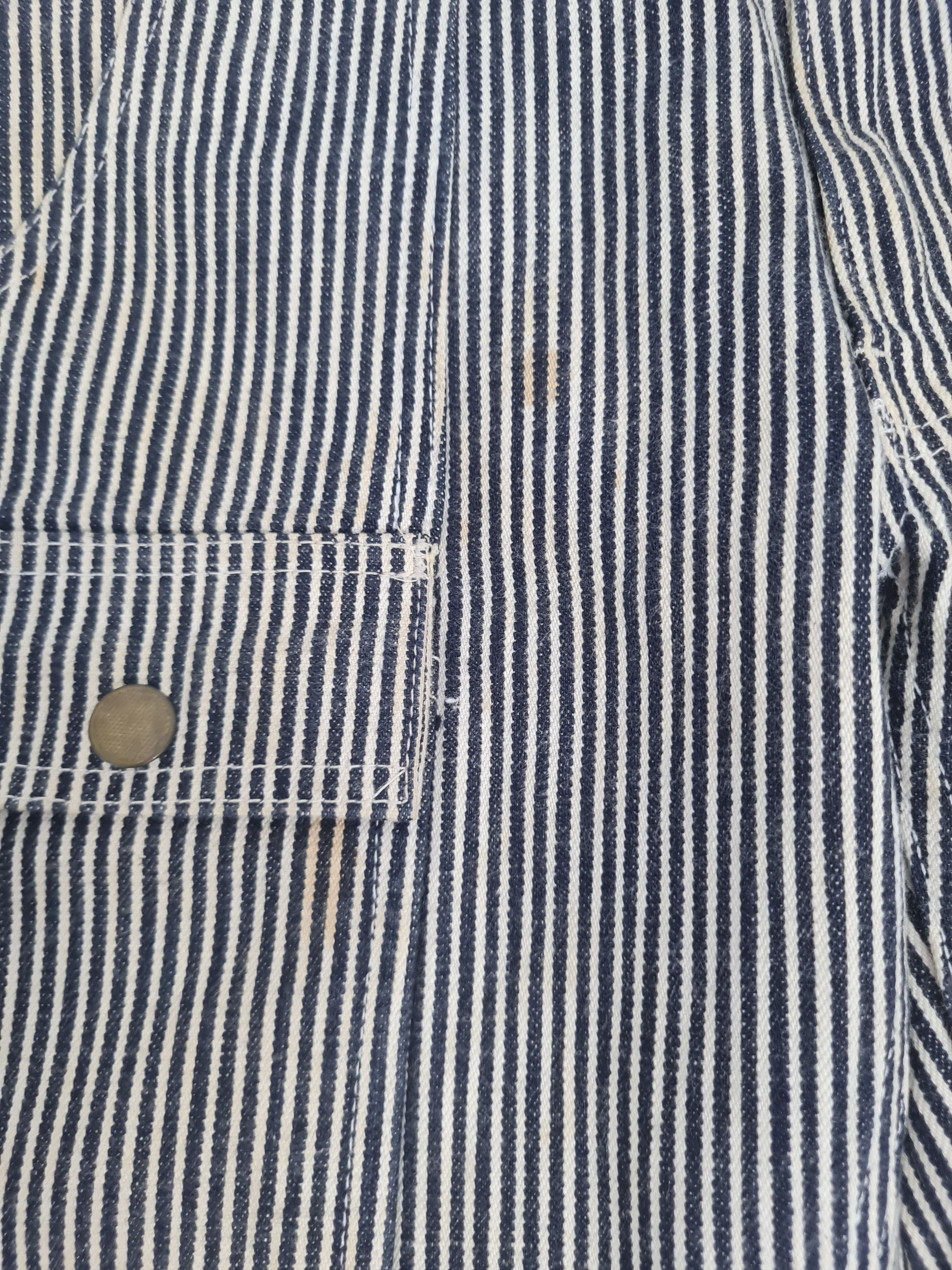 Japanese Brand Japanese Brand Bush Striped Workwear Pants 30x31.5 JB0186 Size US 30 / EU 46 - 6 Thumbnail