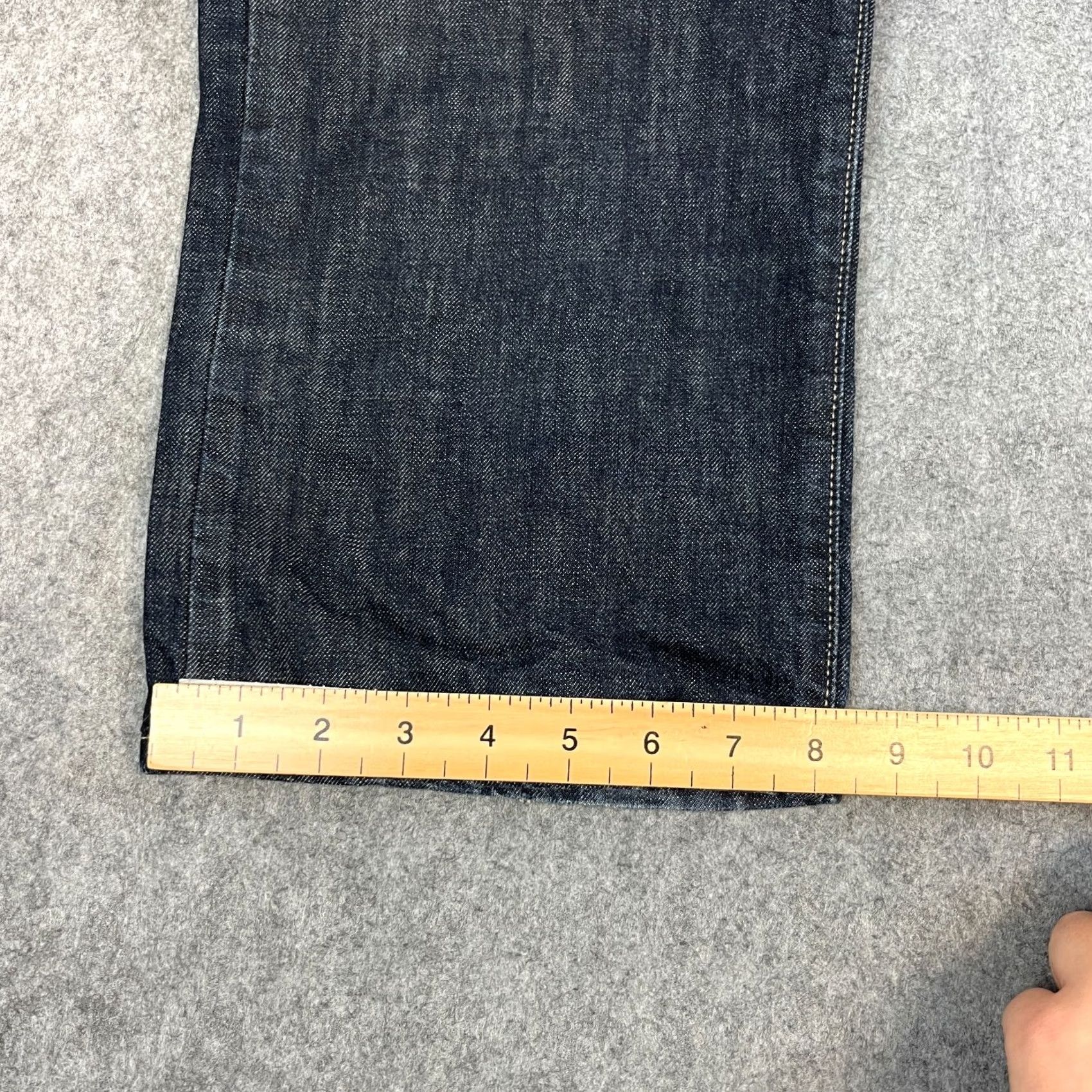 Hugo Boss HUGO BOSS Jeans Straight 38 30 Dark Wash Blue 100% Cotton Leather Patch Denim Vintage No Size US 38 / EU 54 - 3 Thumbnail