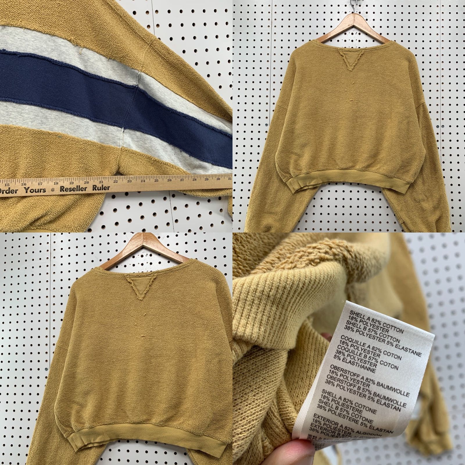 Free People We The Free People Palo Alto Women Sweatshirt S Brown Distressed Cropped 22x18.5 Size S / US 4 / IT 40 - 9 Thumbnail