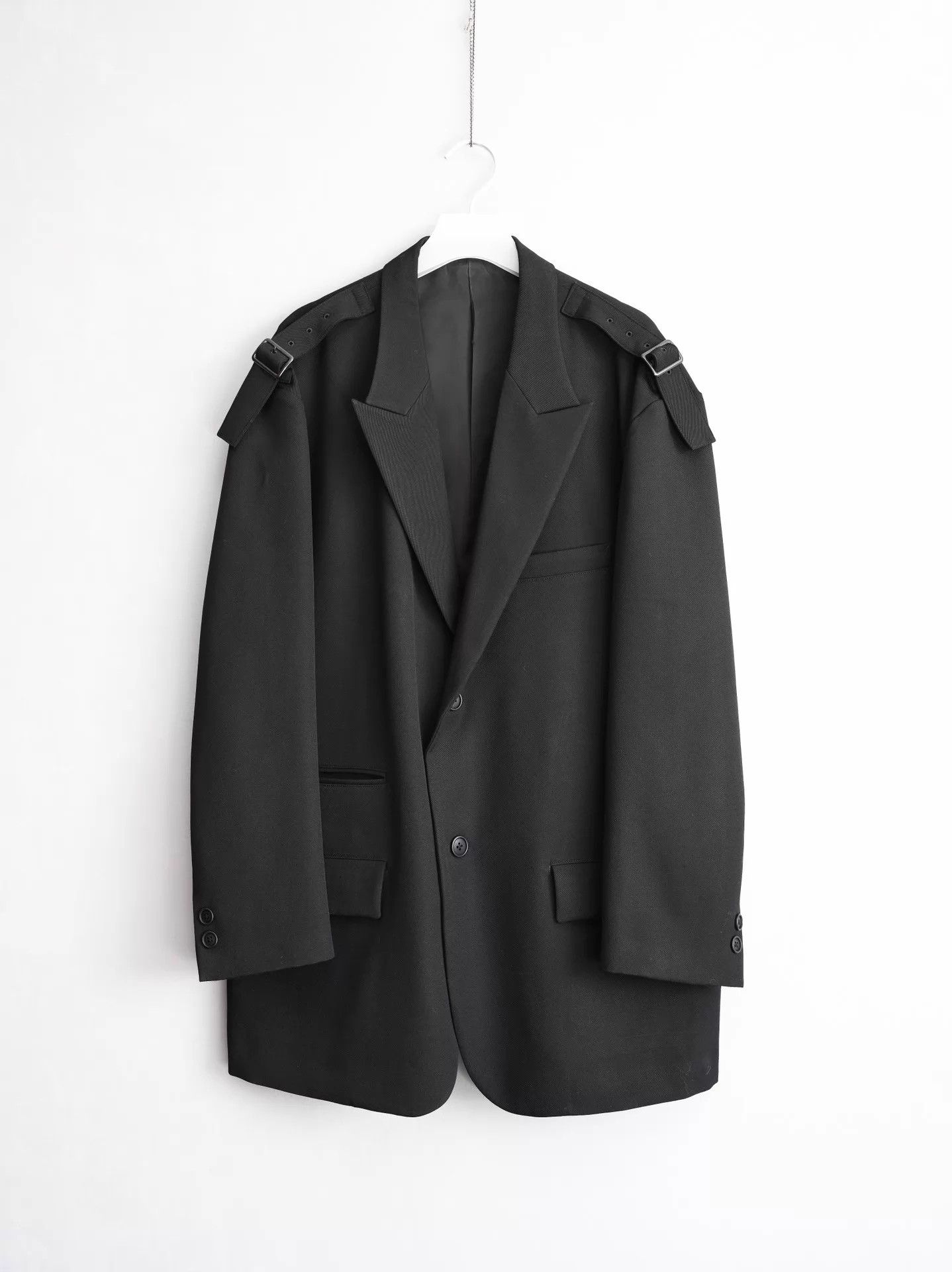 Yohji Yamamoto Yohji Yamamoto 24AW Shoulder Strap Buckle Jacket Size US L / EU 52-54 / 3 - 1 Thumbnail