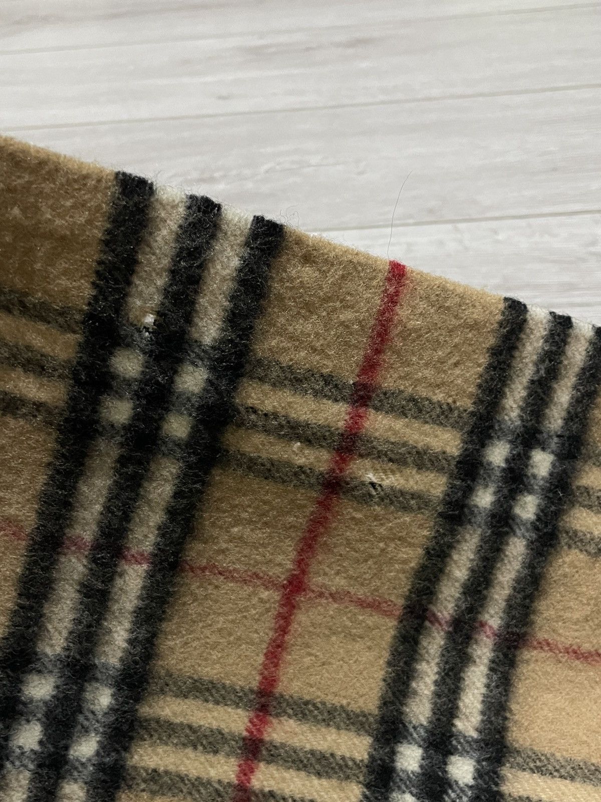 Burberry Burberry nova check sand over print cashmere wool scarf Size ONE SIZE - 10 Thumbnail
