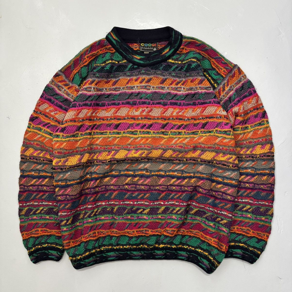 Coogi COOGI VINTAGE 1990s 3D KNIT SWEATER Size US S / EU 44-46 / 1 - 1 Thumbnail