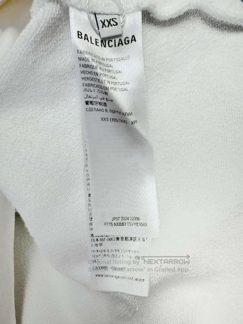 Balenciaga Balenciaga Cola Graffiti Hooded Long Sleeve Sweater White Size US XXS / EU 40 - 4 Thumbnail