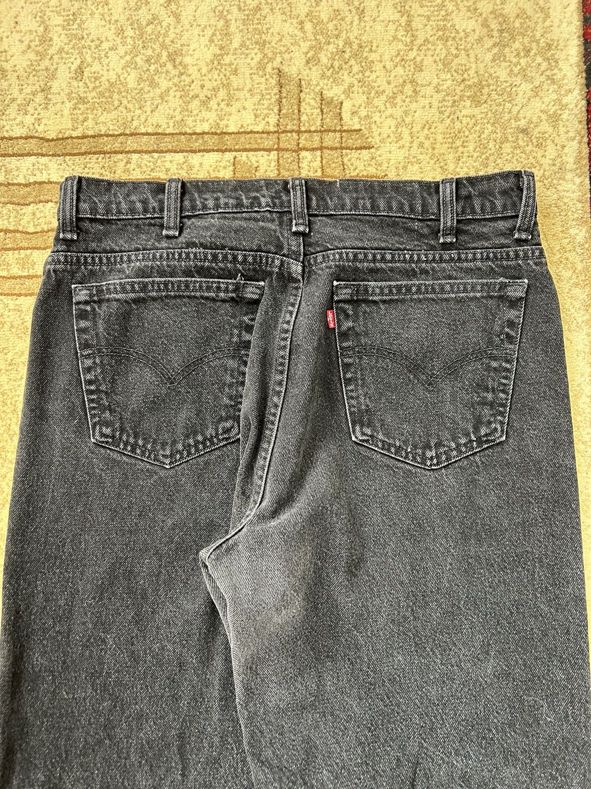 Levi's × Vintage Vintage 90s Levis 550’s Faded Black Denim Jeans Size US 33 - 3 Thumbnail