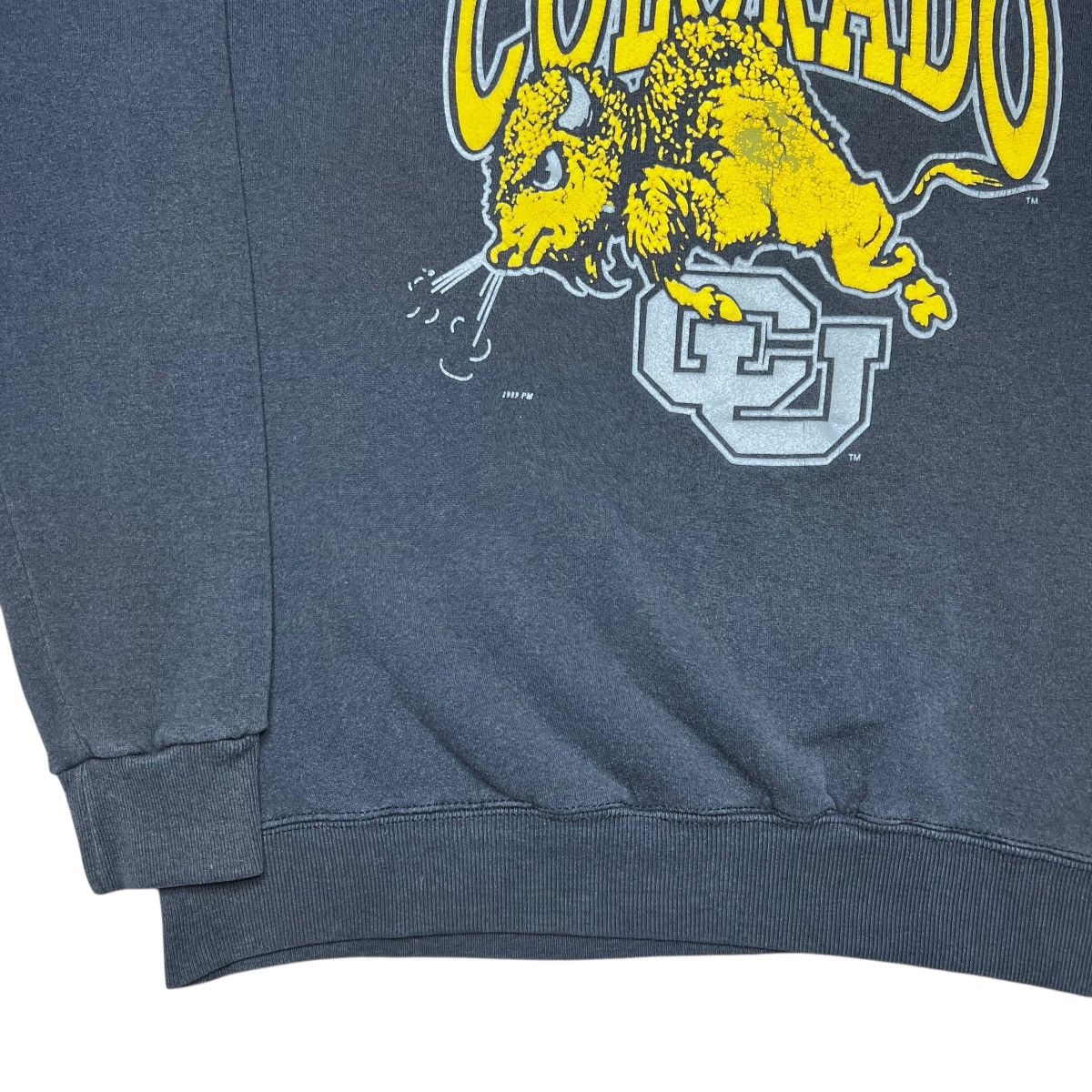 NCAA 1989 NCAA Colorado Buffaloes Mascot Double Sided Sweatshirt Size US XL / EU 56 / 4 - 21 Thumbnail