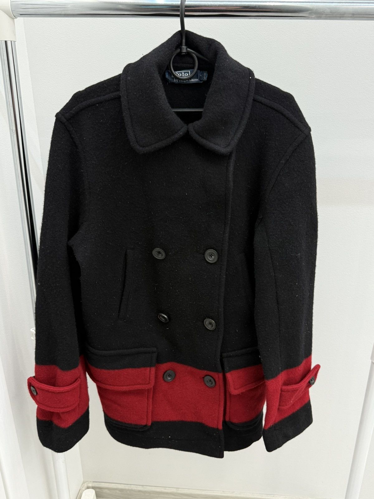 Polo Ralph Lauren Polo Ralph Lauren Merino Wool Double Breasted Pea Coat Size US L / EU 52-54 / 3 - 1 Thumbnail