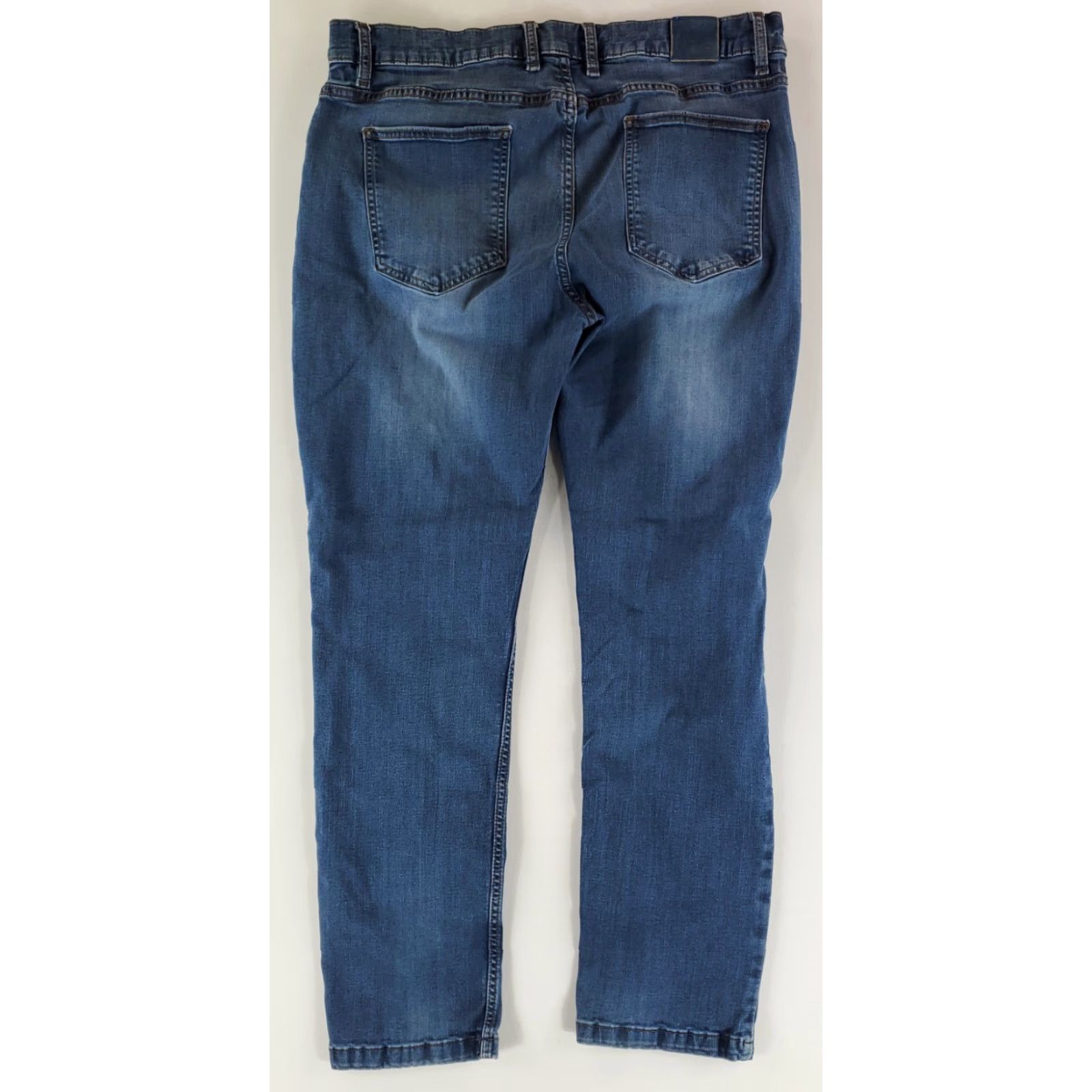 Vintage Mugsy Jeans Hamms Blue Stretch Mens 36x29 Inseam 29 Blue Straight Jeans Men 36 Regular 5 Pocket Size US 36 / EU 52 - 4 Thumbnail