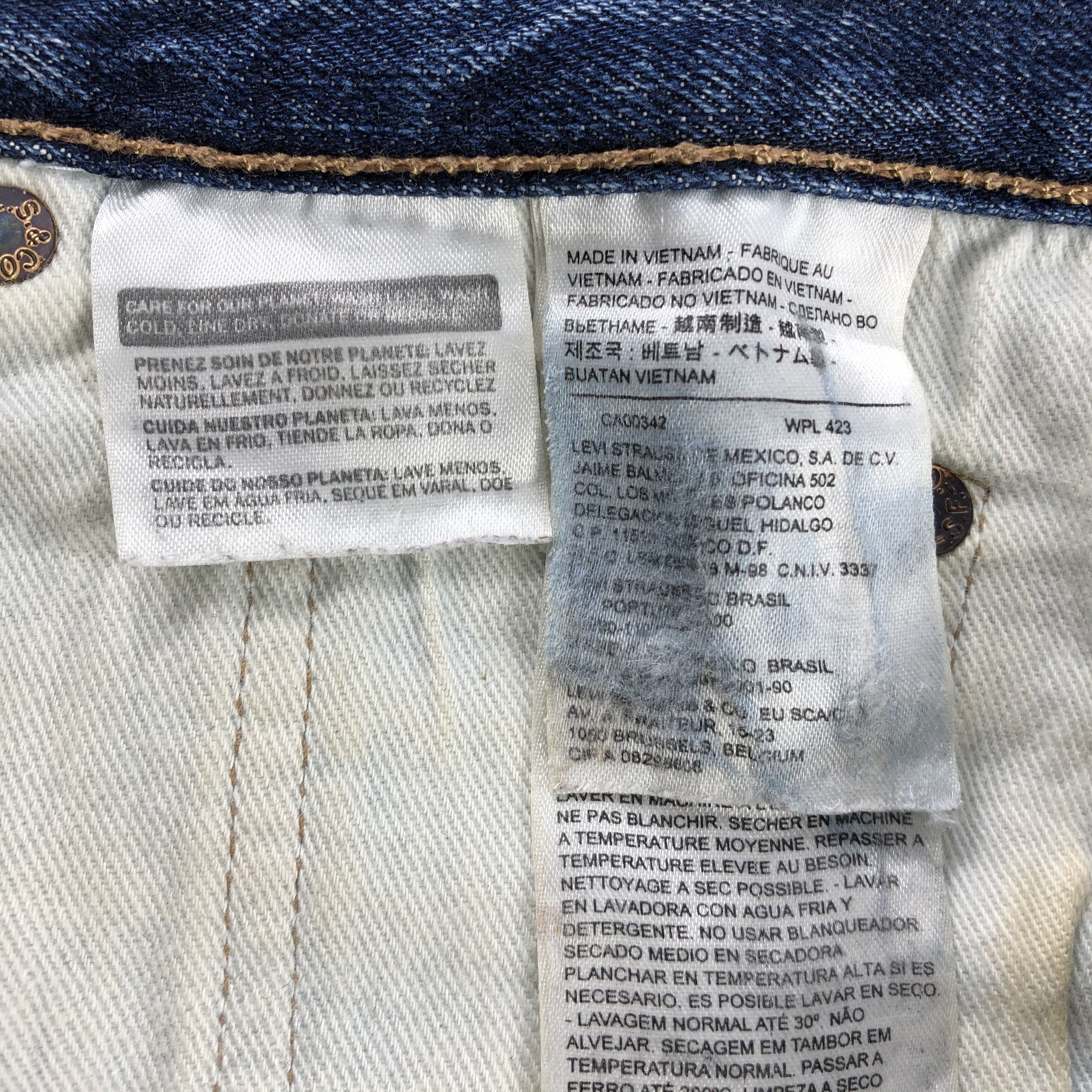 Levi's Vintage Blue Wash Levis 501 Jeans-JM2809 Size US 29 - 14 Thumbnail