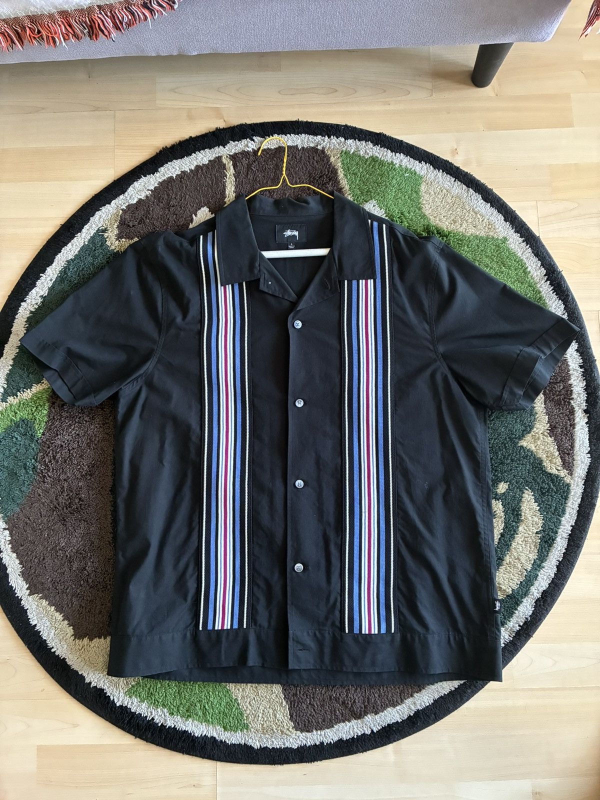 DENIM TEARS × Stussy Stussy & Denim Tears Pique Polo size M