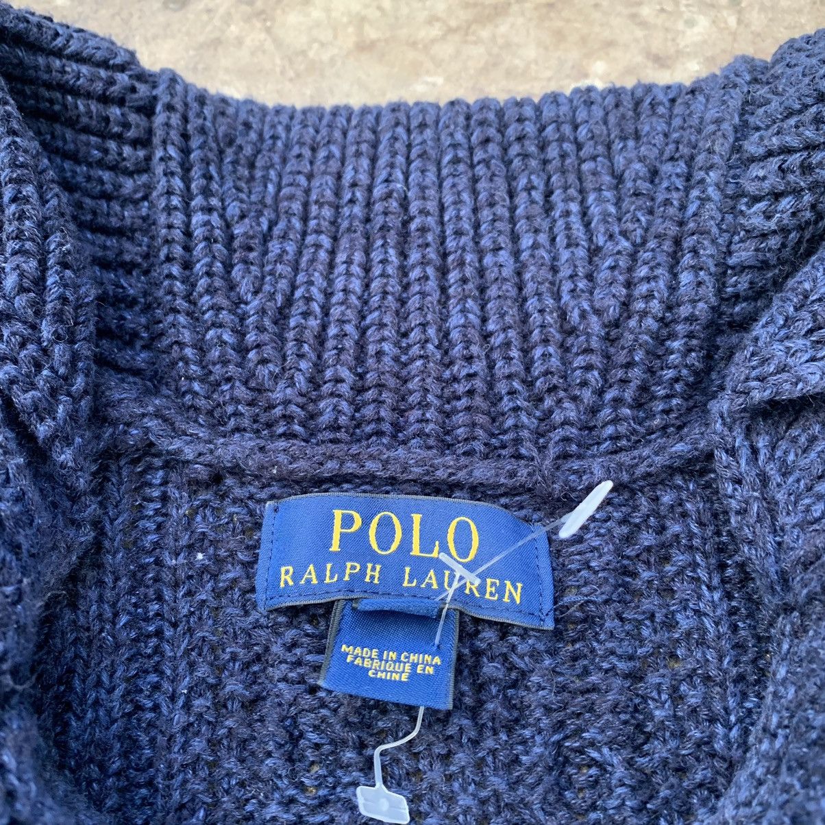 Polo Ralph Lauren 🇺🇸 Vintage 90s Ralph Lauren Knitted Zip Cashmere Sweater Size US S / EU 44-46 / 1 - 5 Thumbnail