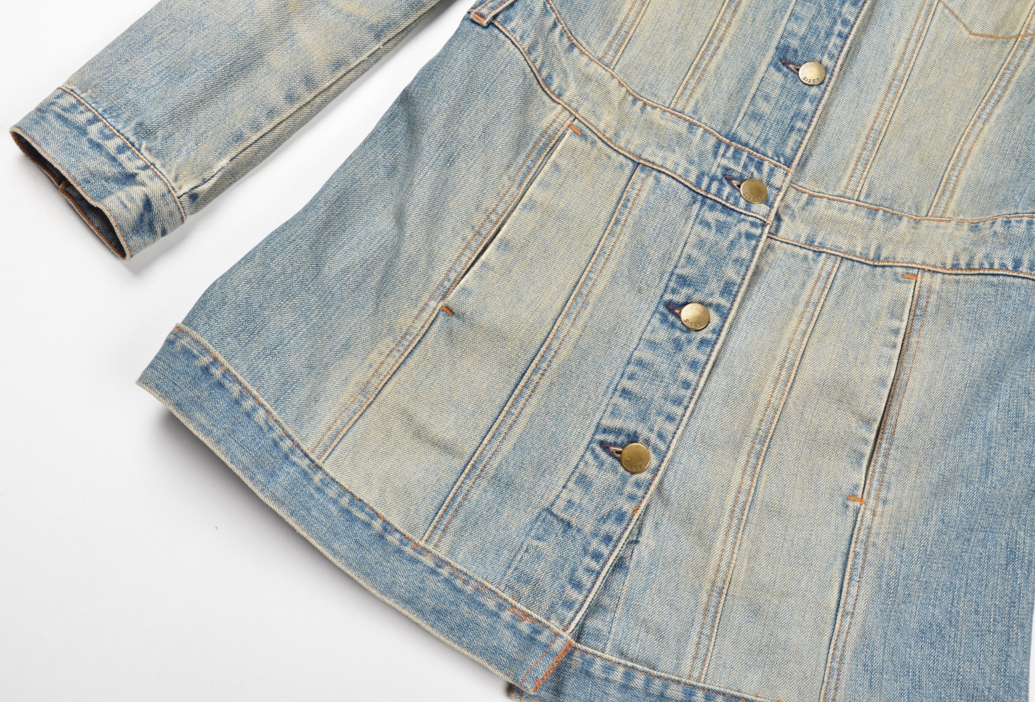 Miss Sixty Vintage Miss Sixty Y2K Blue Long Denim Jacket Size M / US 6-8 / IT 42-44 - 4 Thumbnail