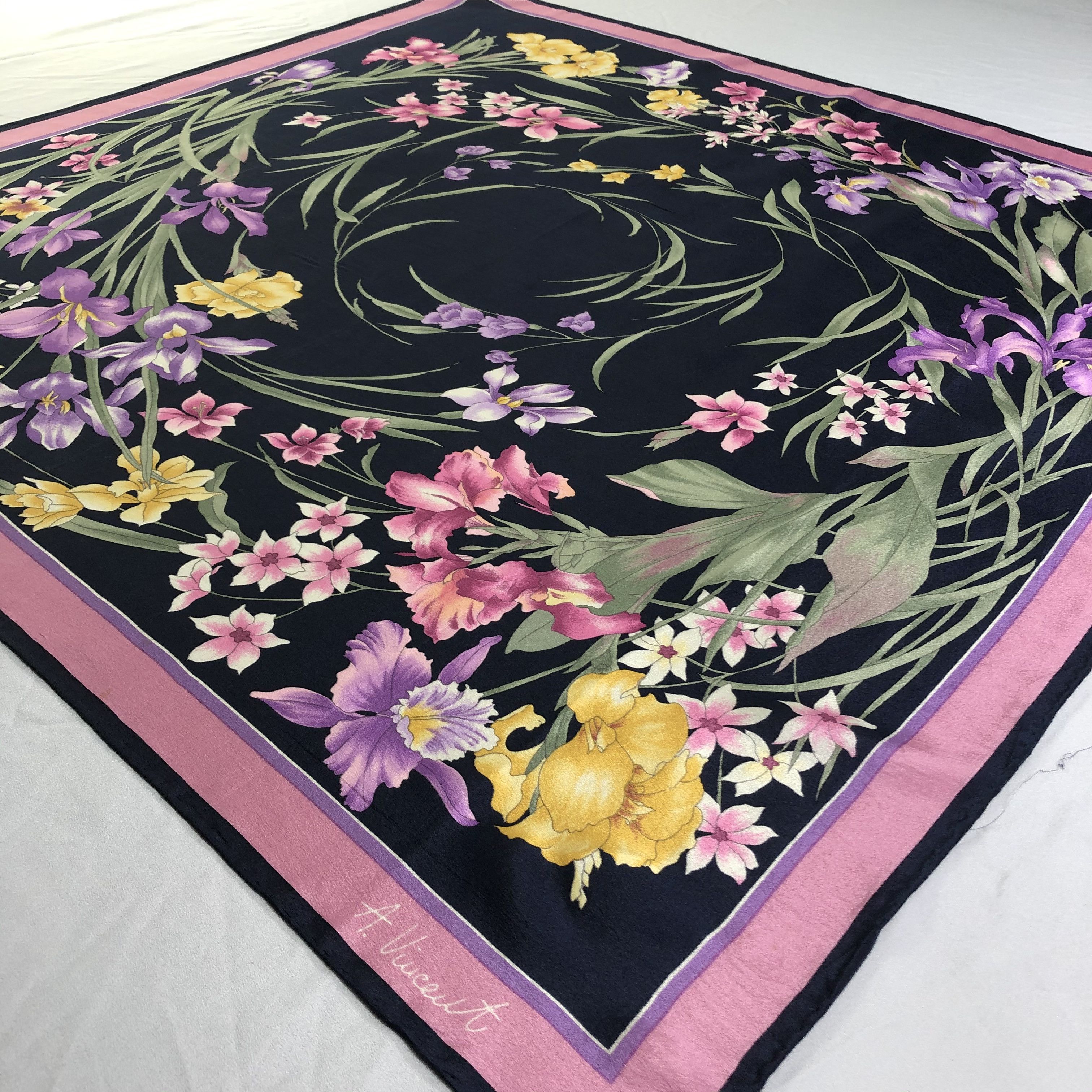 Vintage Vintage A.Vincent Silk Scarf Size ONE SIZE - 3 Thumbnail