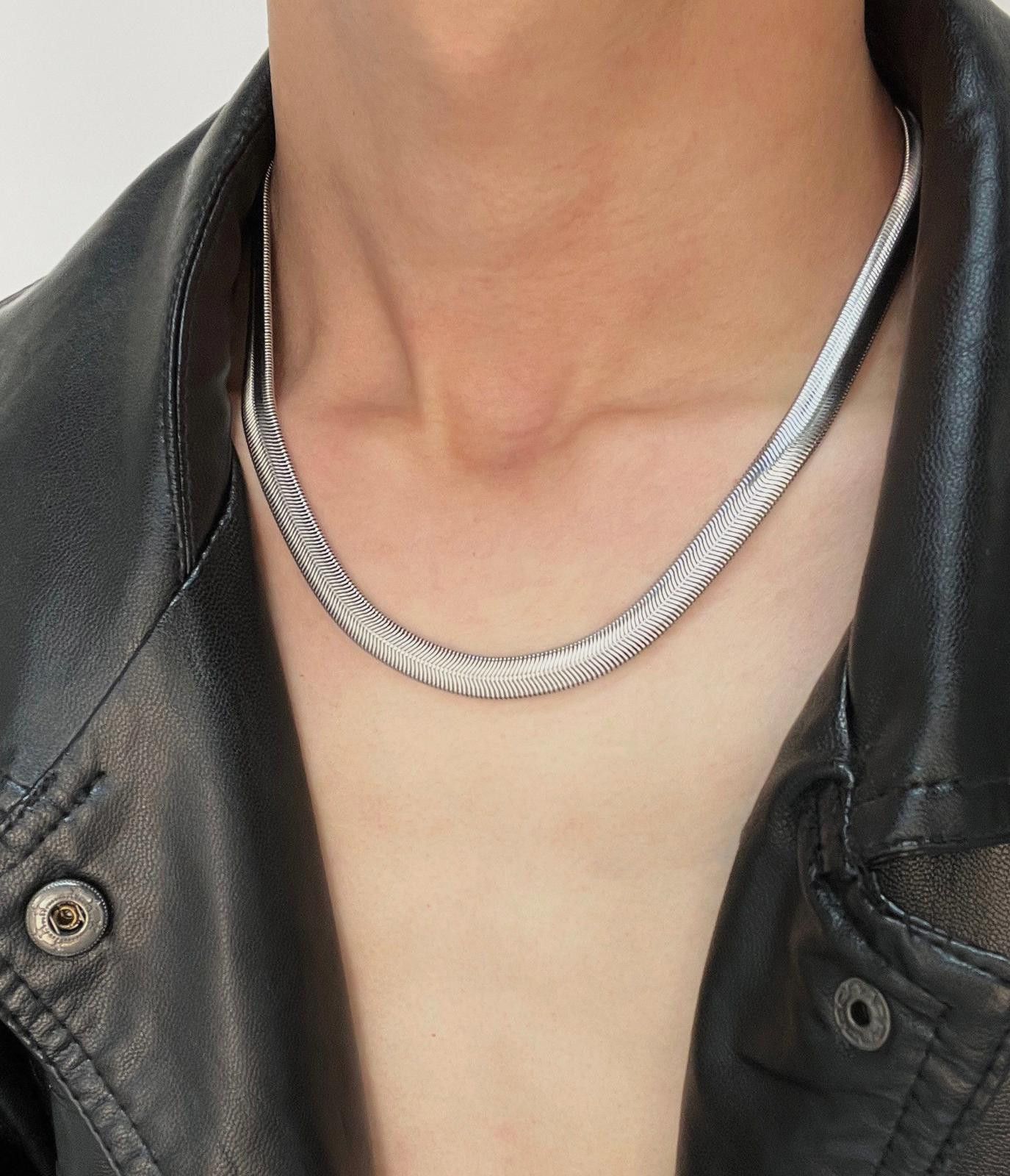 Jewelry Silver Snake Chain Necklace Size ONE SIZE - 2 Thumbnail