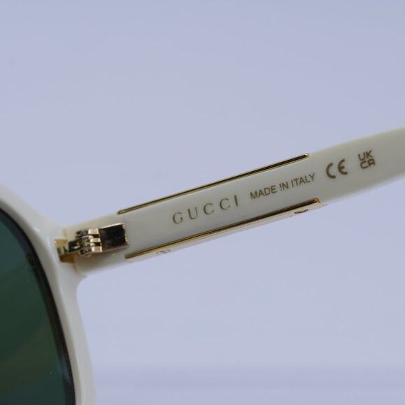 Gucci Gucci GG1188S 005 Sunglasses Ivory Aviator Frame, Green Size ONE SIZE - 8 Thumbnail