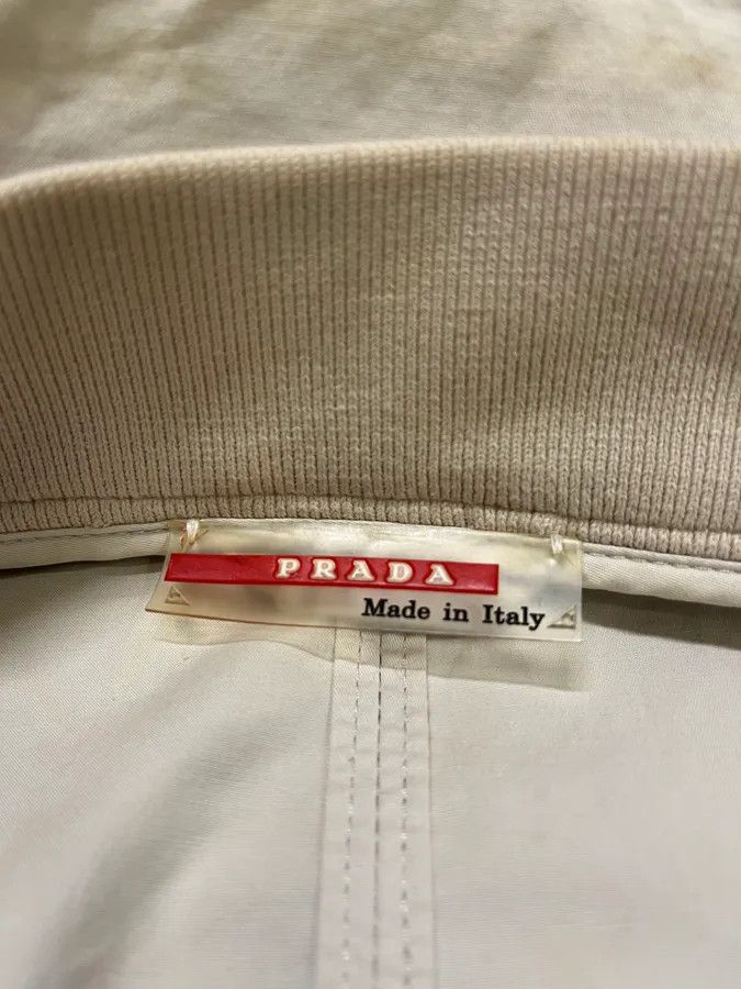 Designer × Prada × Vintage SS2002 Prada Beige Light Belted Zip-up Jacket Size US S / EU 44-46 / 1 - 9 Thumbnail