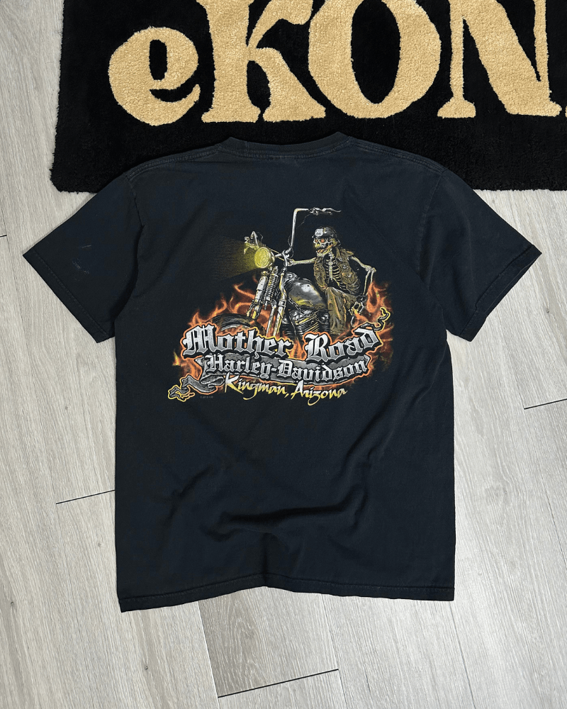 Harley Davidson × Vintage 2013 Harley Davidson Mother Road Kingman Arizona T-Shirt - L Size US L / EU 52-54 / 3 - 1 Thumbnail