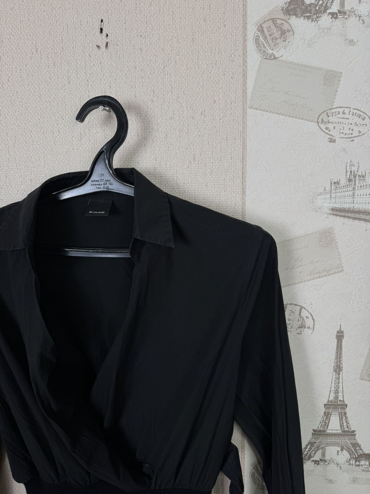 Pinko Pinko Black Dress Shirt Skirt Luxury Size M / US 6-8 / IT 42-44 - 7 Thumbnail