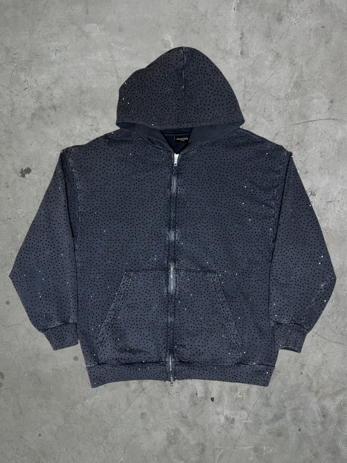 Balenciaga Balenciaga Crystal Rhinestone Hoodie Size US S / EU 44-46 / 1 - 2 Thumbnail