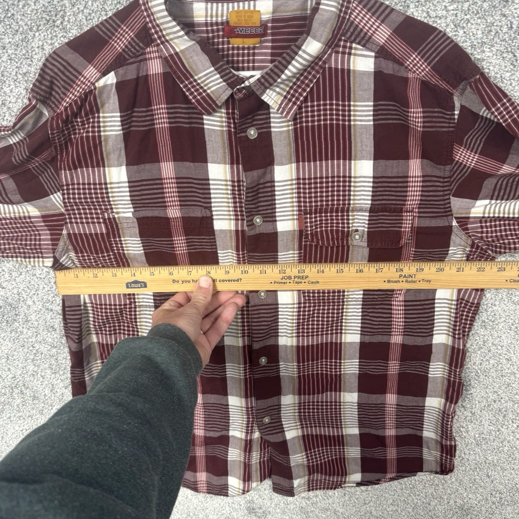Vintage VINTAGE Mecca Sin City Button Shirt L Plaid Hip Hop Streetwear City 90s Western Mens Size US L / EU 52-54 / 3 - 4 Thumbnail