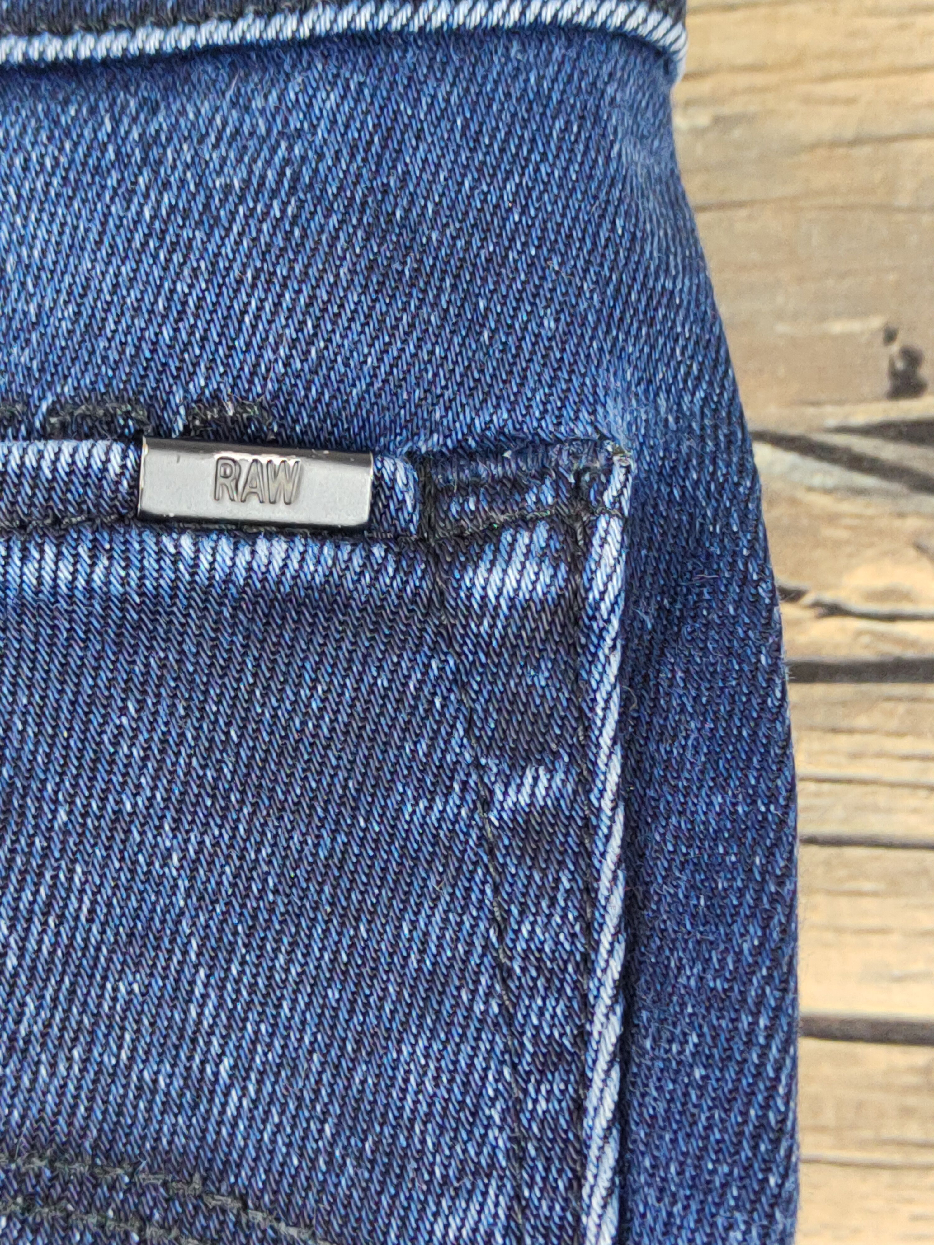 G-Star G Star Raw Dark Blue Distressed Ripped denim Jeans #W1911 Size US 28 / EU 44 - 11 Thumbnail
