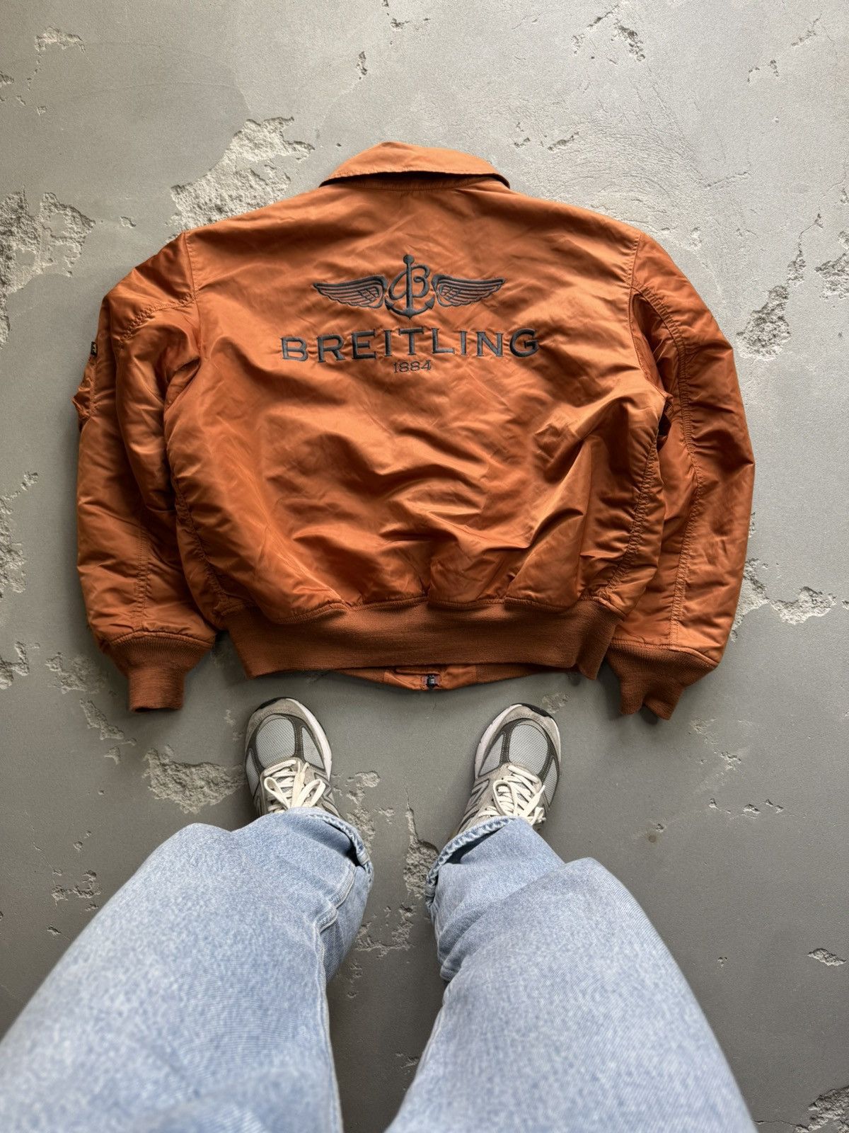 Vintage ALPHA INDUSTRIES x BREITLING Jacket