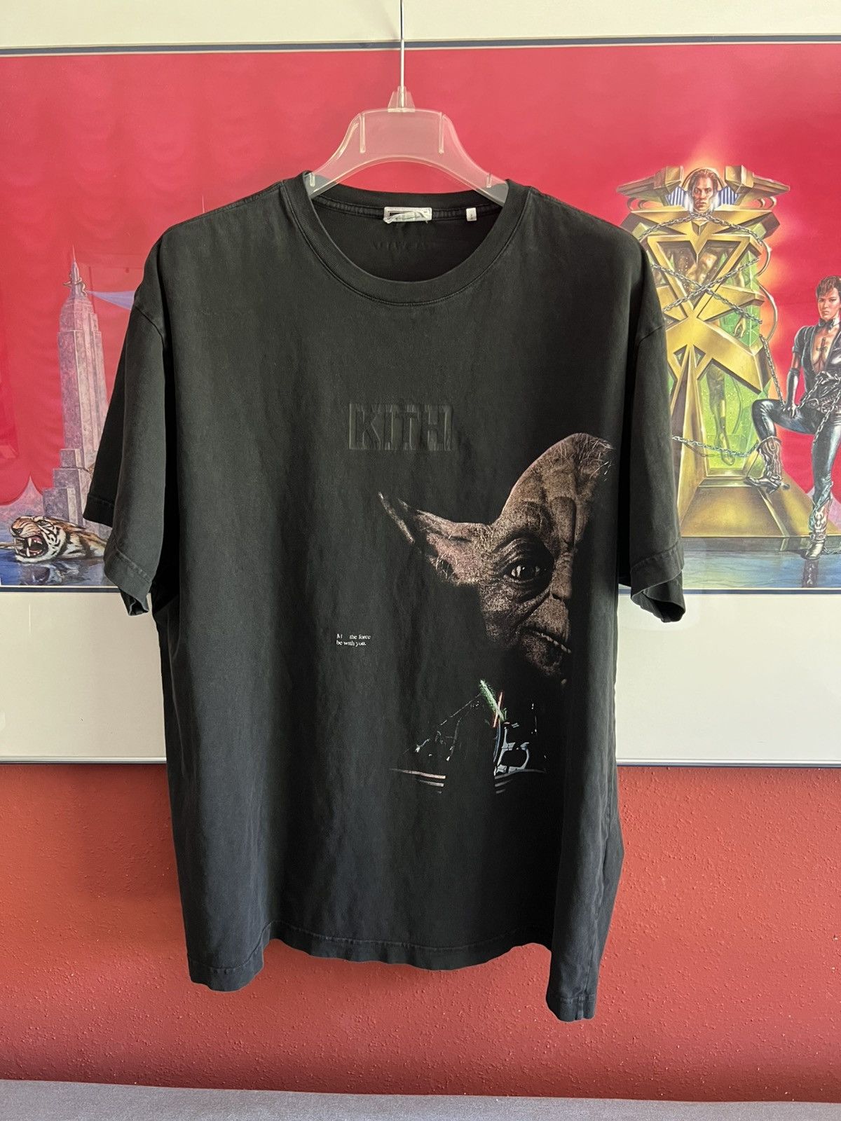 ☆ KITH x STAR WARS Yoda vintage tee コラボTシャツ ☆ Buy Kith x Star Wars Yoda Vintage Tee 'Black' - KHM031023