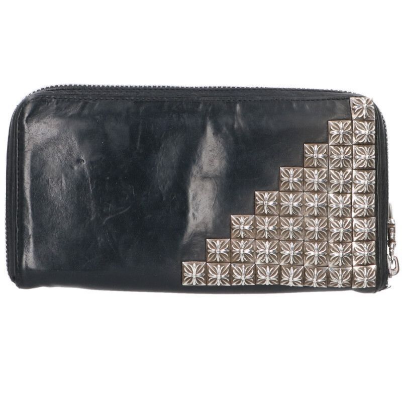 Chrome Hearts Chrome Hearts Zero Pyramid Studs Leather Wallet Size ONE SIZE - 1 Thumbnail