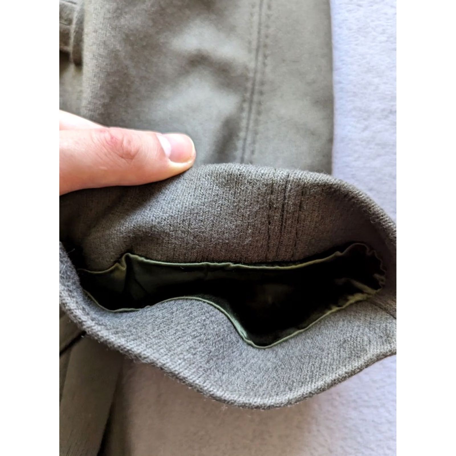 Vintage Vintage Wool Coat Mens Green Military Style Overcoat M Size HRZ Kleidung Size US M / EU 48-50 / 2 - 6 Thumbnail