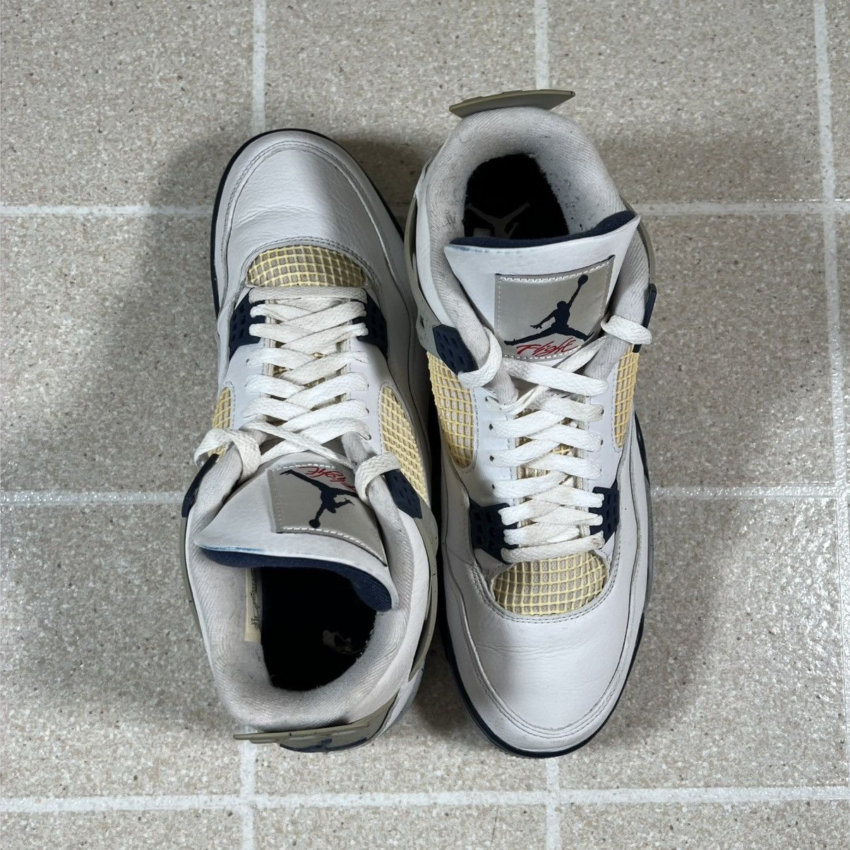 Jordan Brand Air Jordan 4 Midnight Navy Men's Sneakers Size 9.5 White Size US 11 / EU 44 - 6 Thumbnail