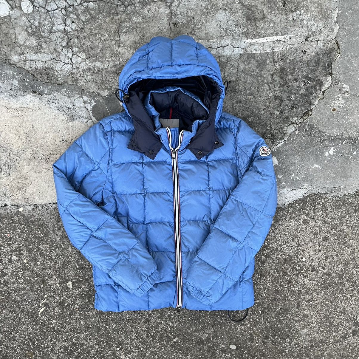 image of Moncler Goose Down Jacket Baby Blue Winter Outdoor, Men's (Size Medium)